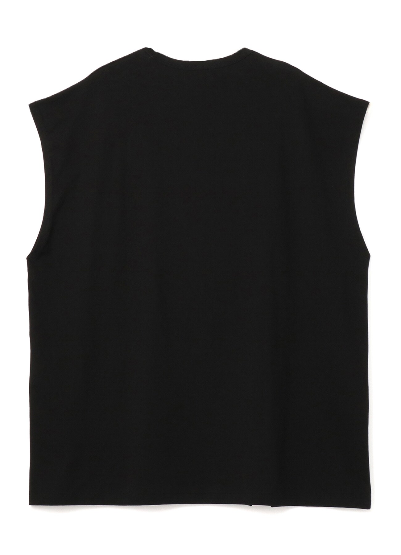 40/2 Cotton Jersey No sleeve drop shoulder Front Hem Slit  pullover
