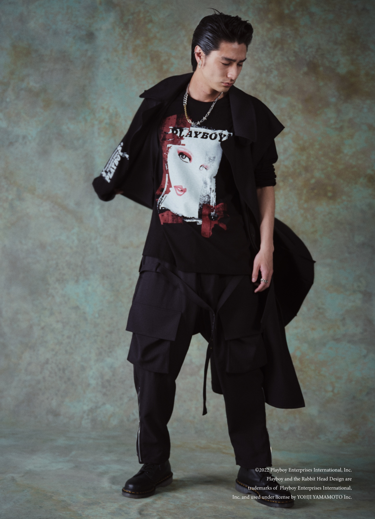 PLAYBOY×S’YTE feat Harumi Yamaguchi Rouge a Levres Long sleeve T-shirt