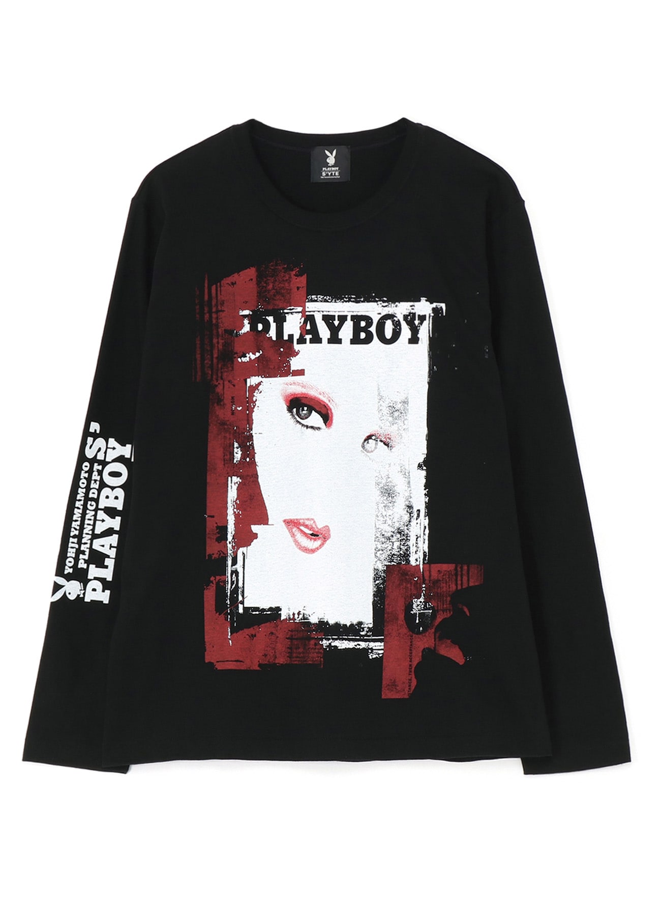 PLAYBOY×S’YTE feat Harumi Yamaguchi Rouge a Levres Long sleeve T-shirt