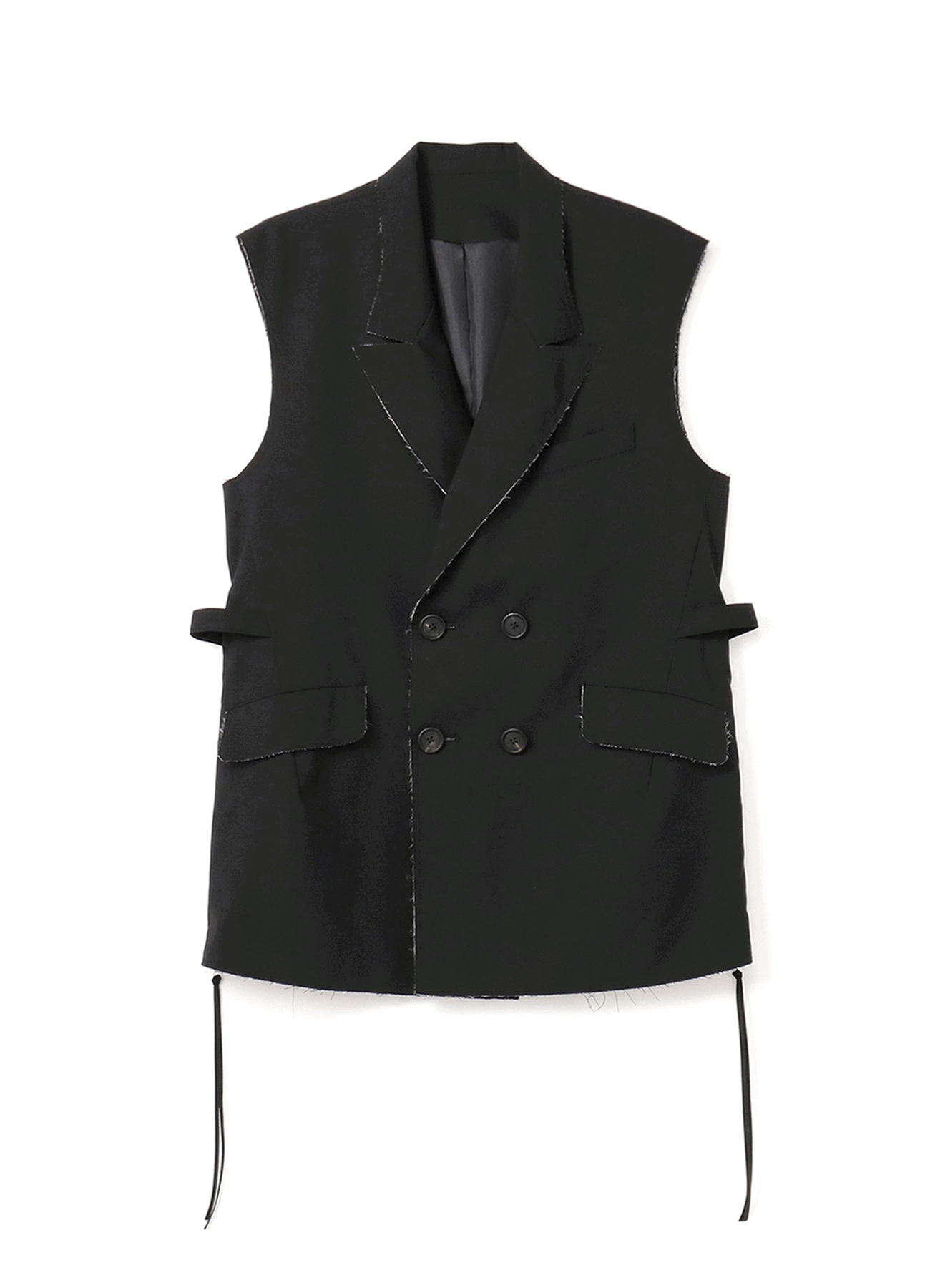 T/W Tropical Double Breasted Big Silhouette 4BW Sleeveless Jacket