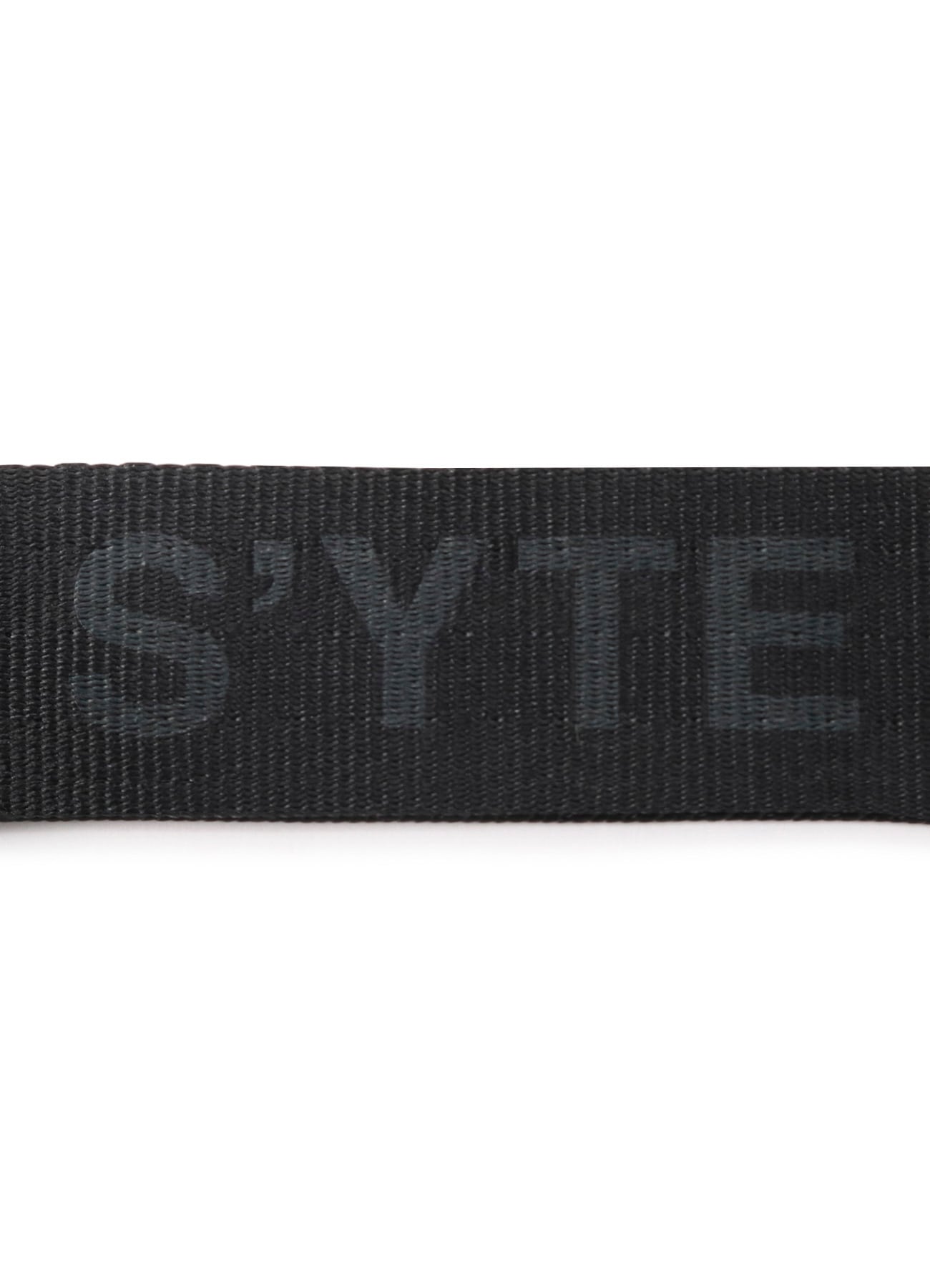 Magnetic Buckle Nylon Long Logo Belt