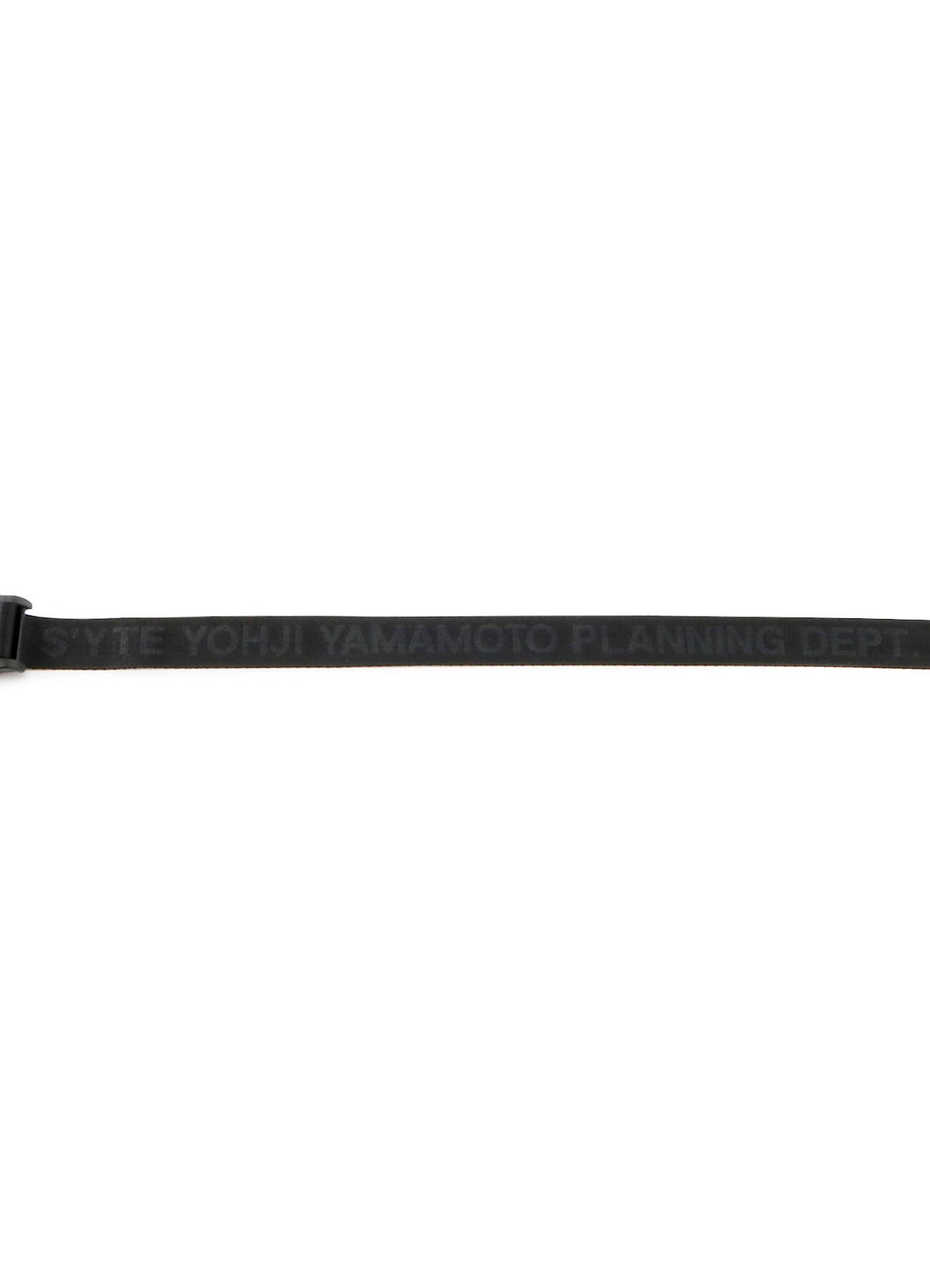 Magnetic Buckle Nylon Long Logo Belt(FREE SIZE Black): S'YTE｜THE 