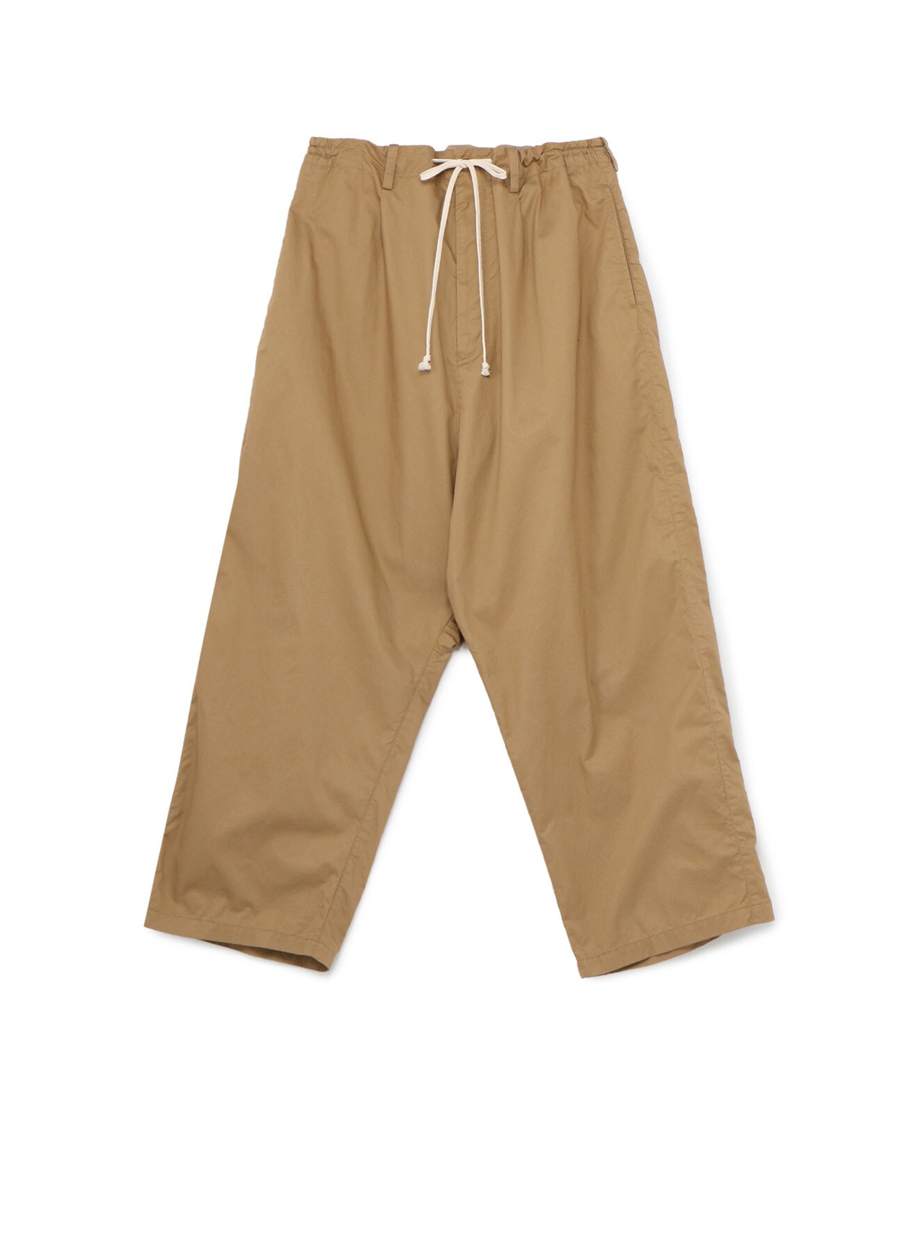 Cotton Twill One-tuck Extra Wide Sarouel Pants