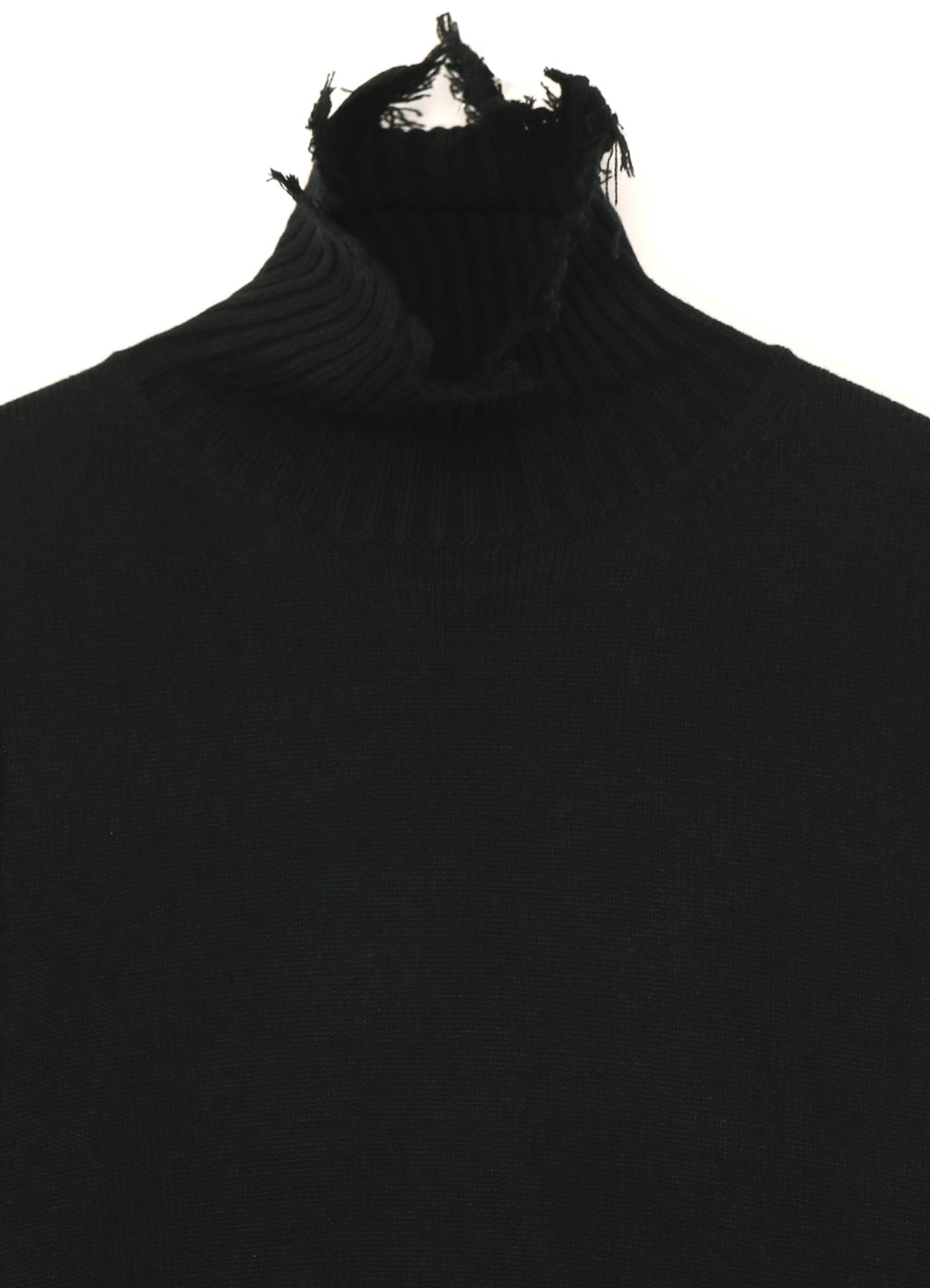 7G BULKY WOOL DAMAGE TURTLE PULLOVER