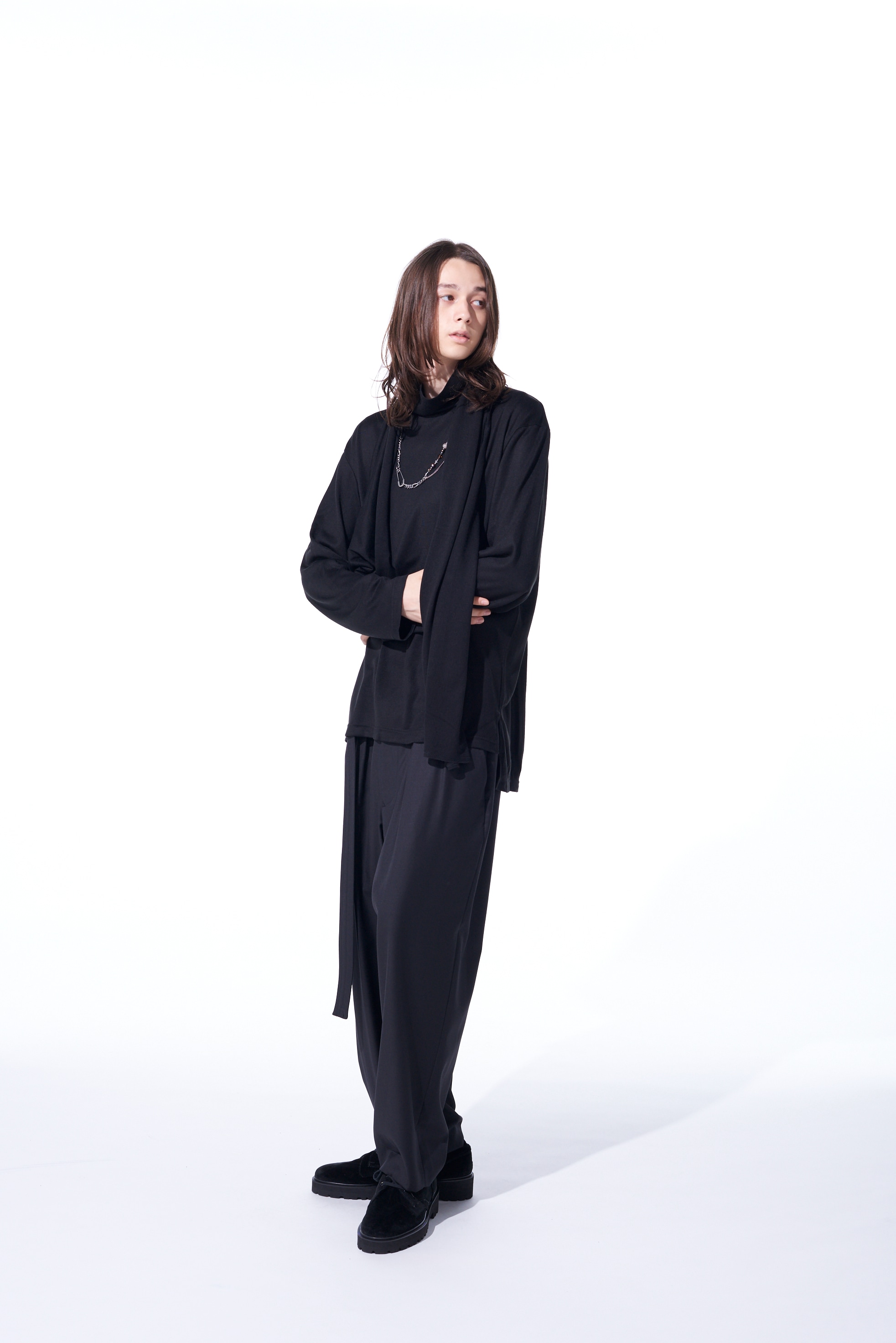 AC/W JERSEY STOLE TURTLENECK(M Black): S'YTE｜THE SHOP YOHJI YAMAMOTO