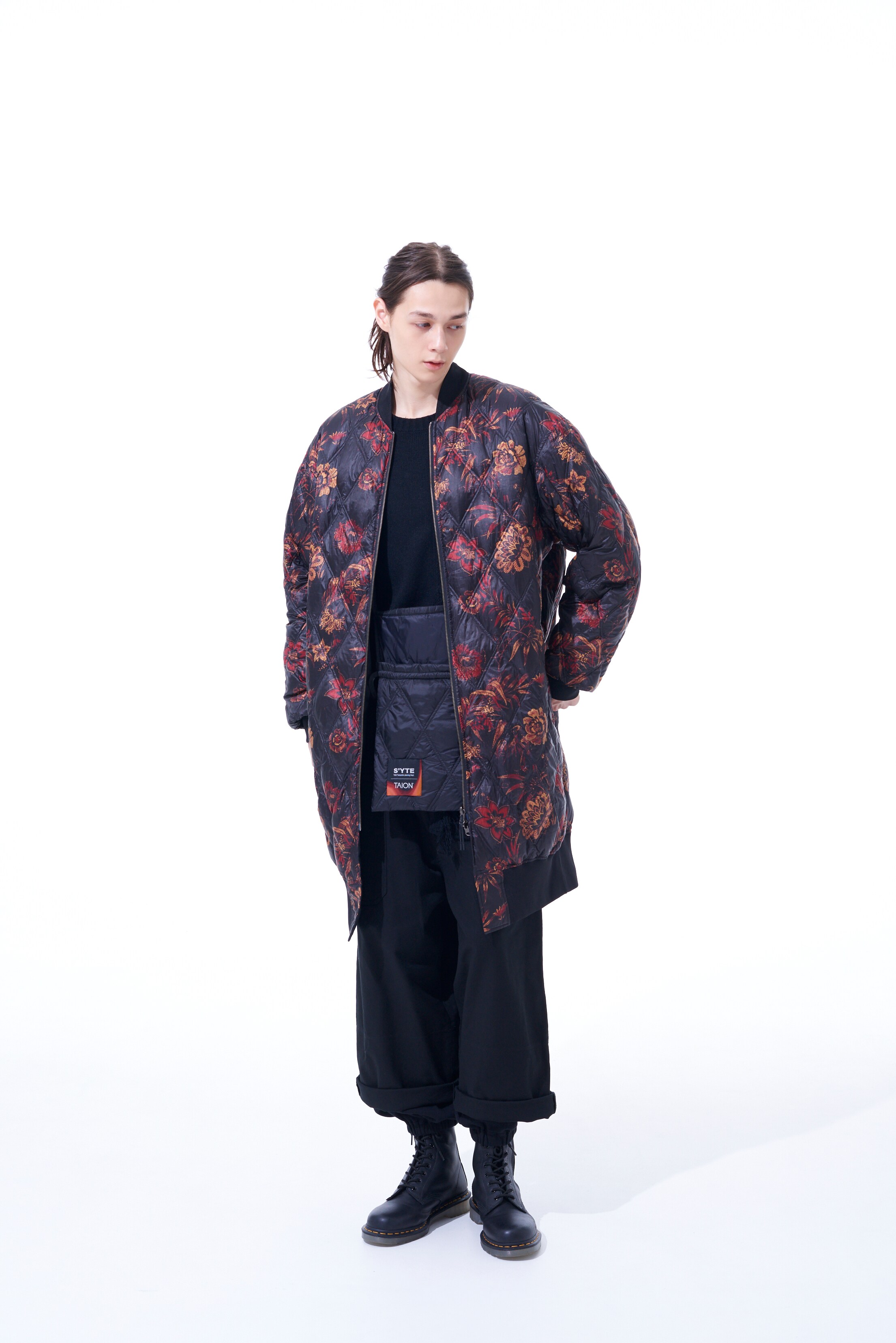 S'YTE x TAION】Collaboration Collection FLORAL PATTERN QUILTED 