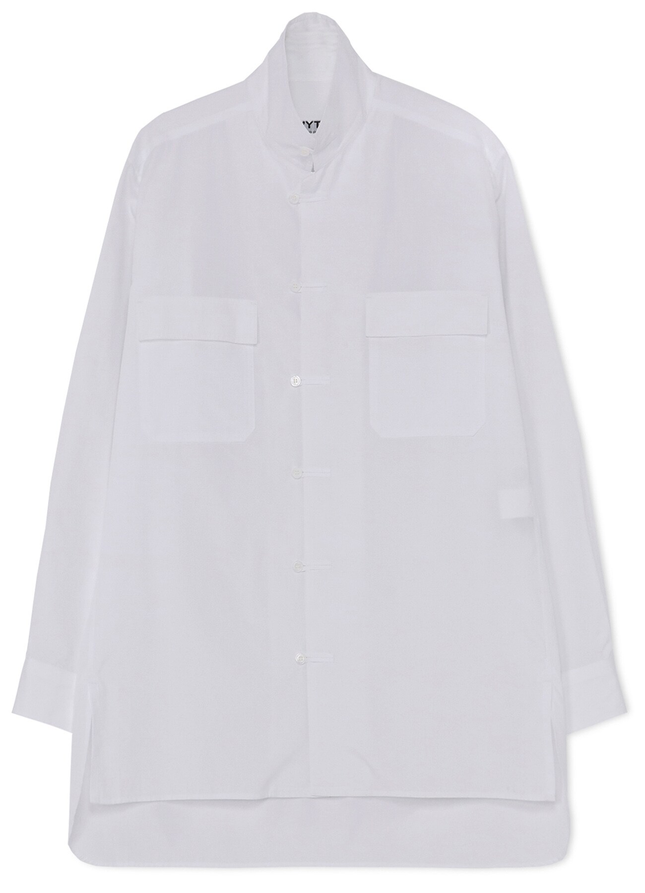 100/2 BROAD SLEEVE TIE OPEN COLLAR SHIRT(M White): S'YTE｜THE SHOP 