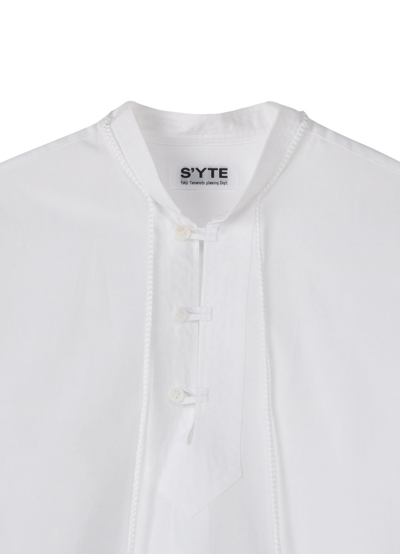 100/2 BROAD COTTON TASSEL SHIRT(M White): S'YTE｜THE SHOP YOHJI