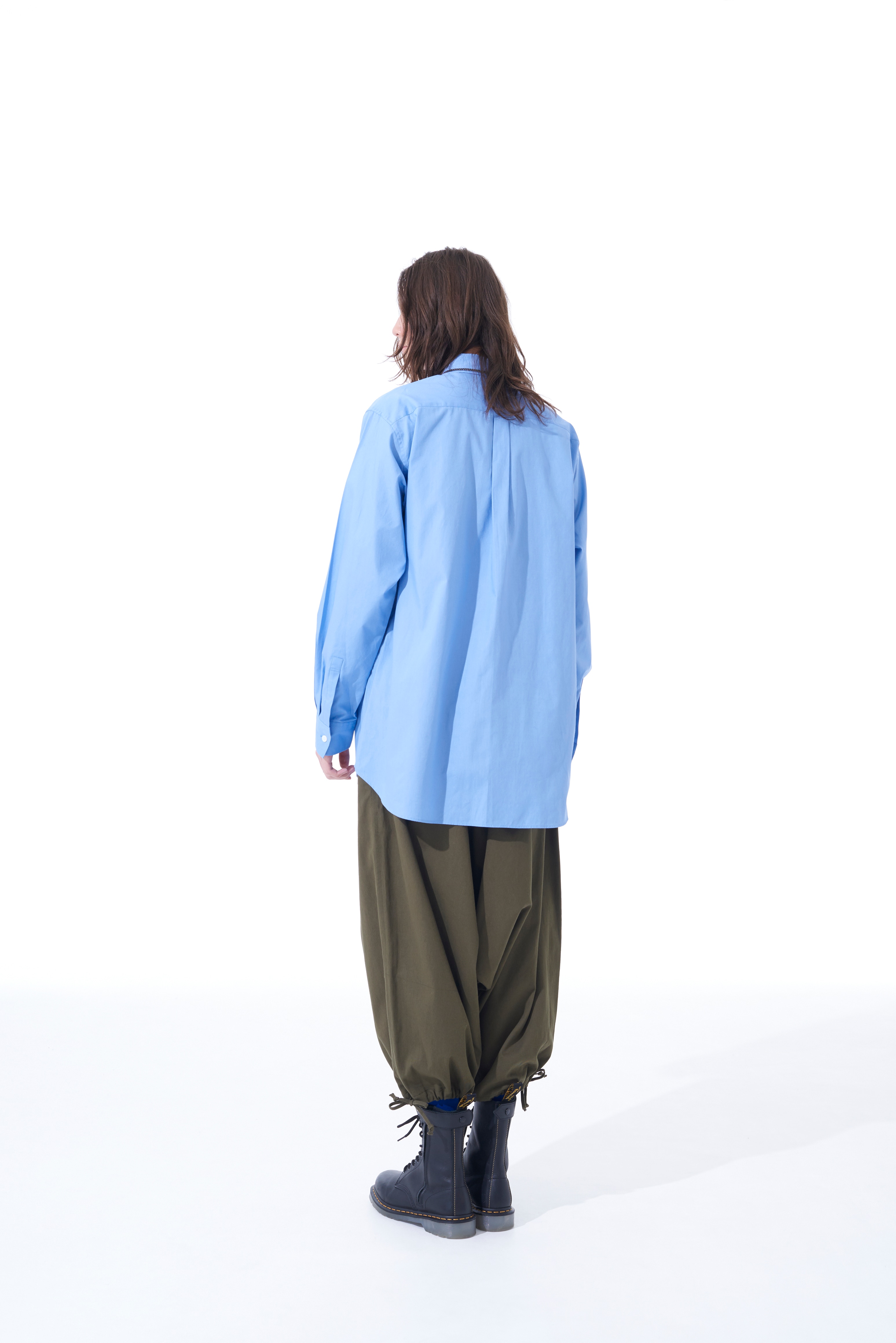 40S Broad Regular Collar Loose Fit Shirt (M Sax Blue): S'YTE | THE 
