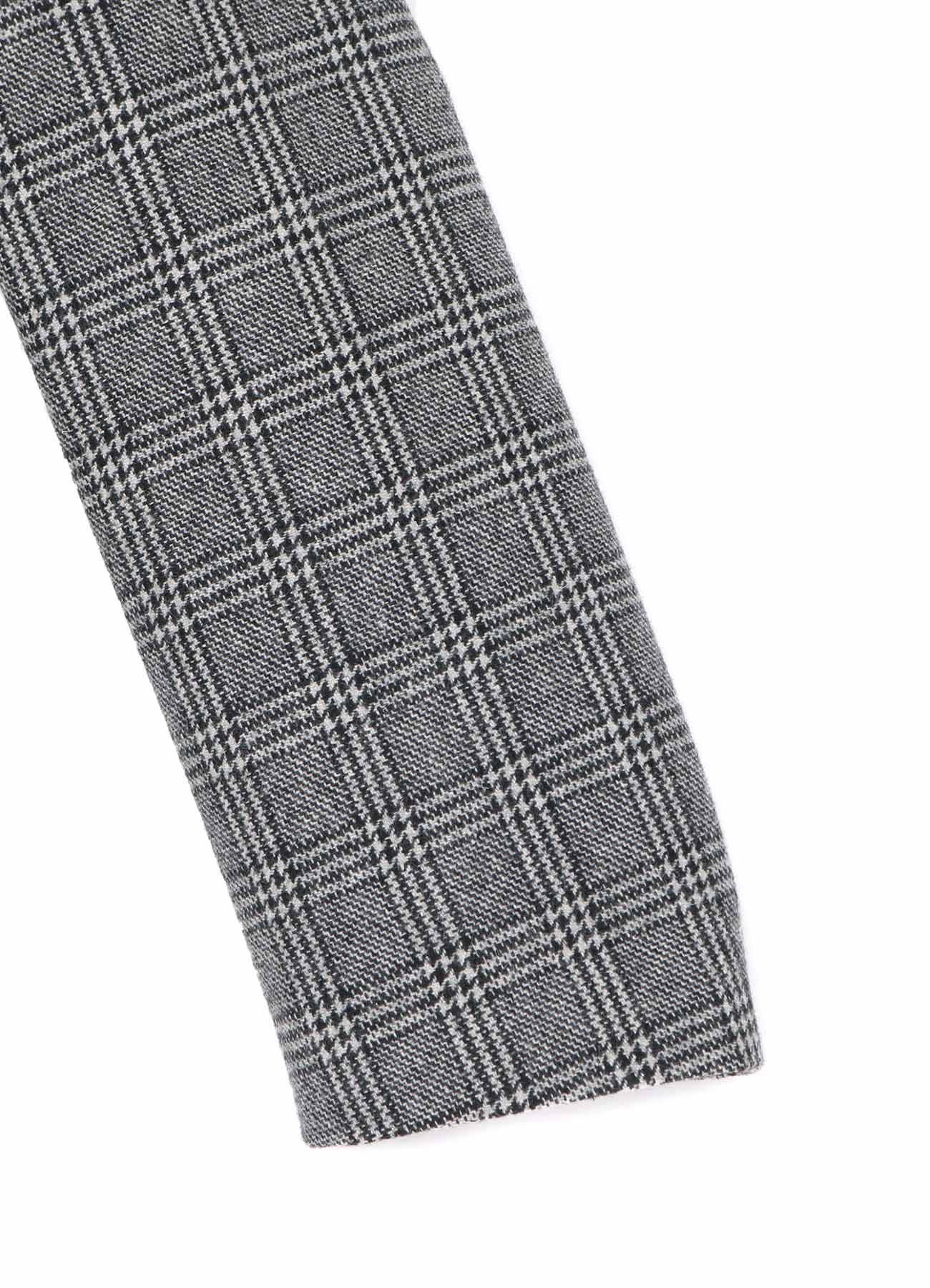 Etermin Glen Check Panel Double Wrap Belt Coat