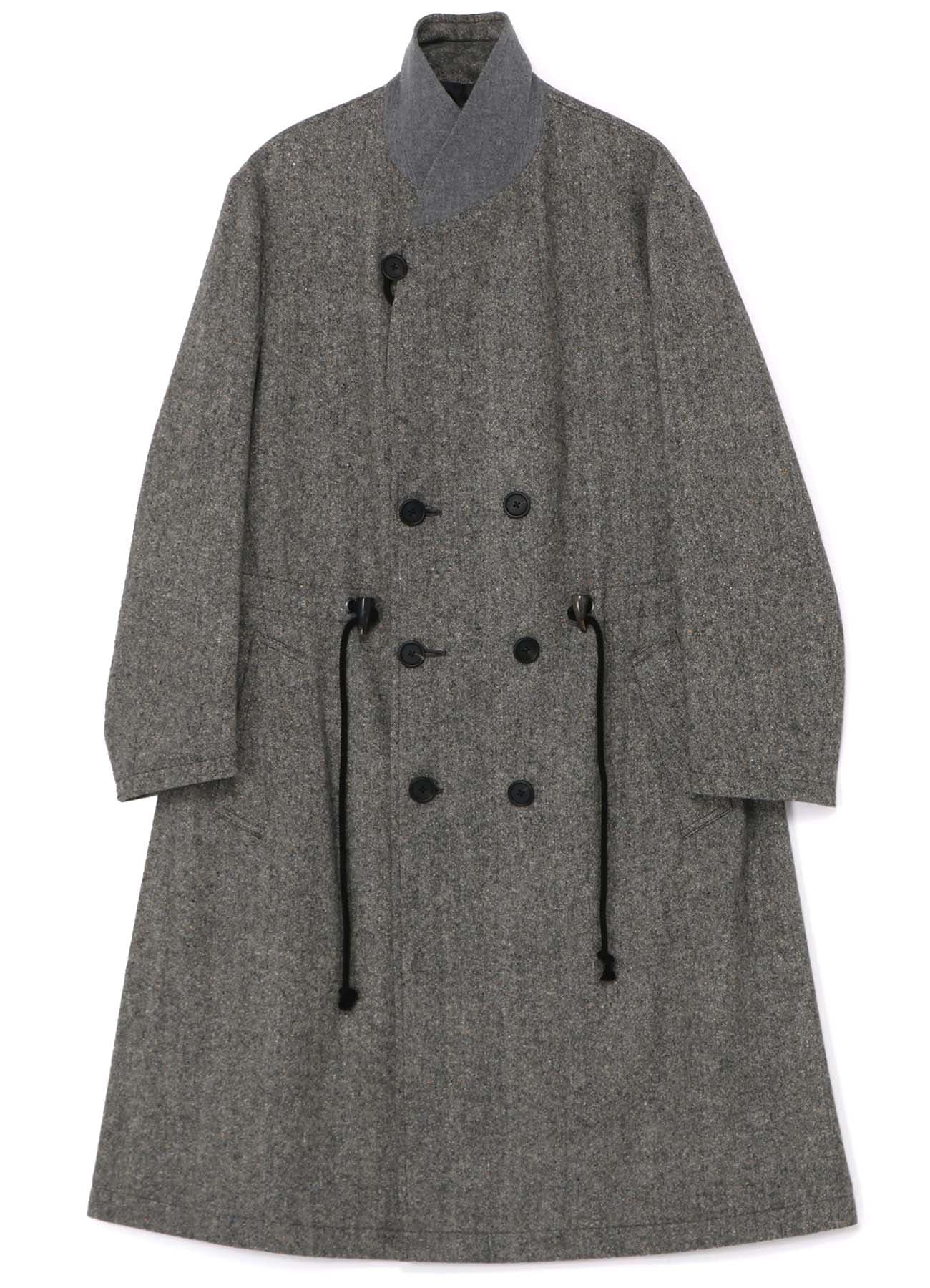 Etermine Nep Tweed Shawl Collar Double Coat