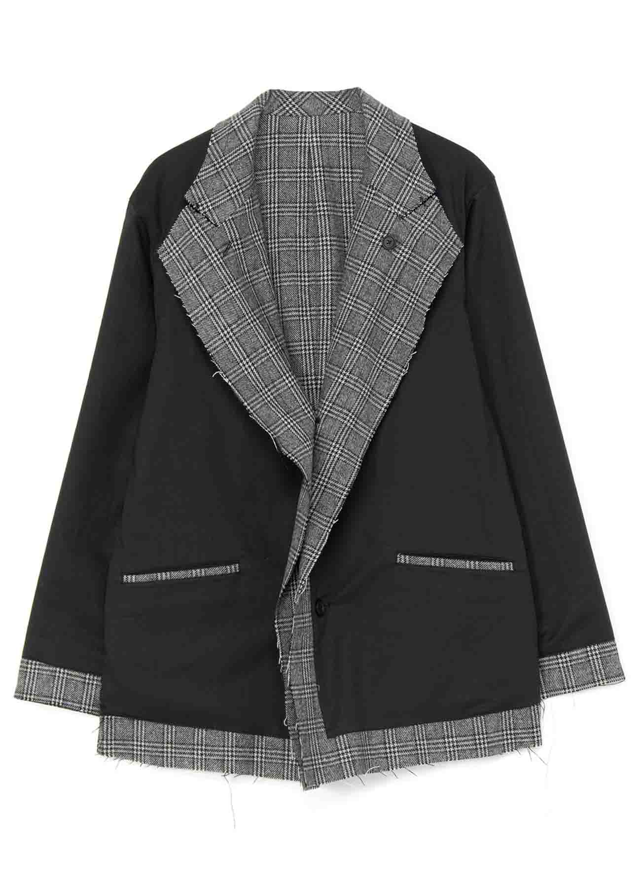 Glen Check Reversible Jacket with Switchover