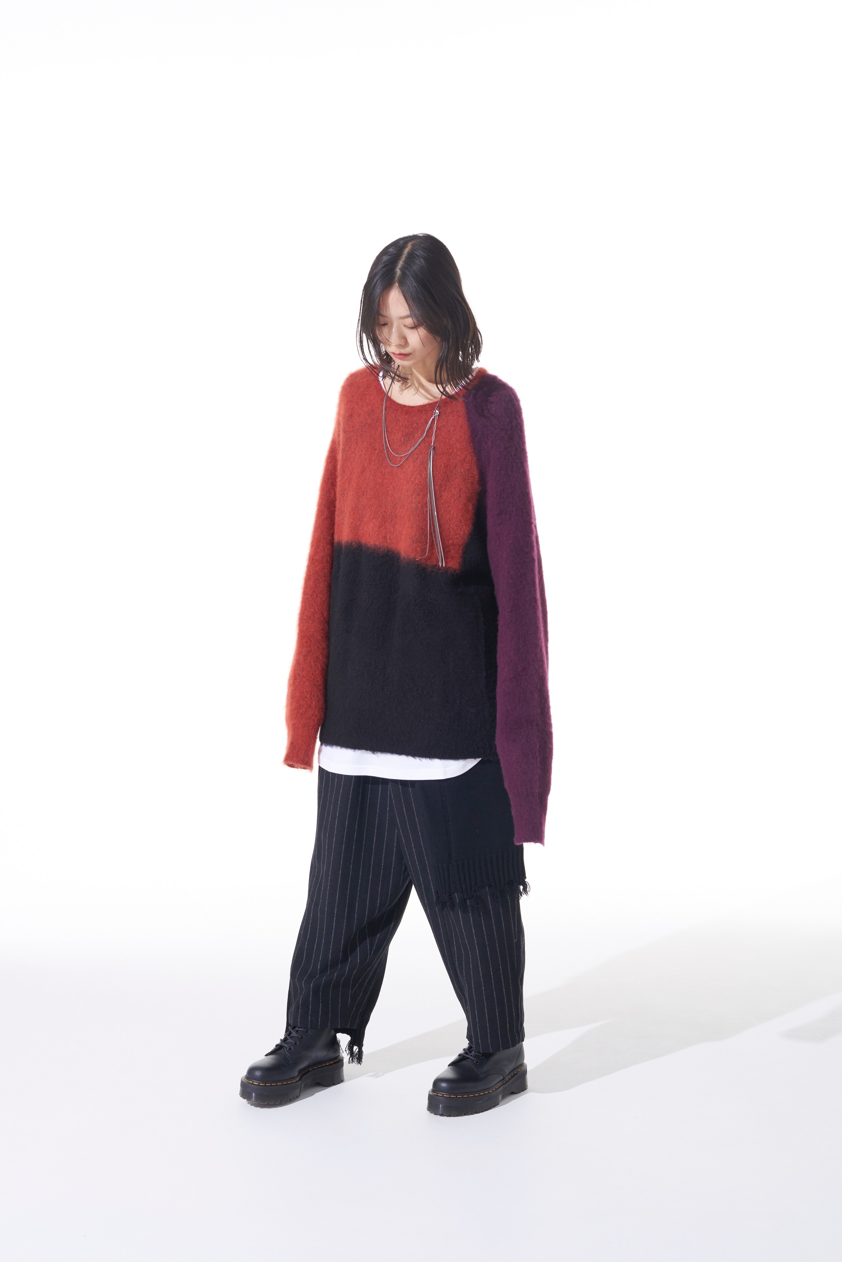 Yohji Yamamoto Furry-Knit Design Jumper