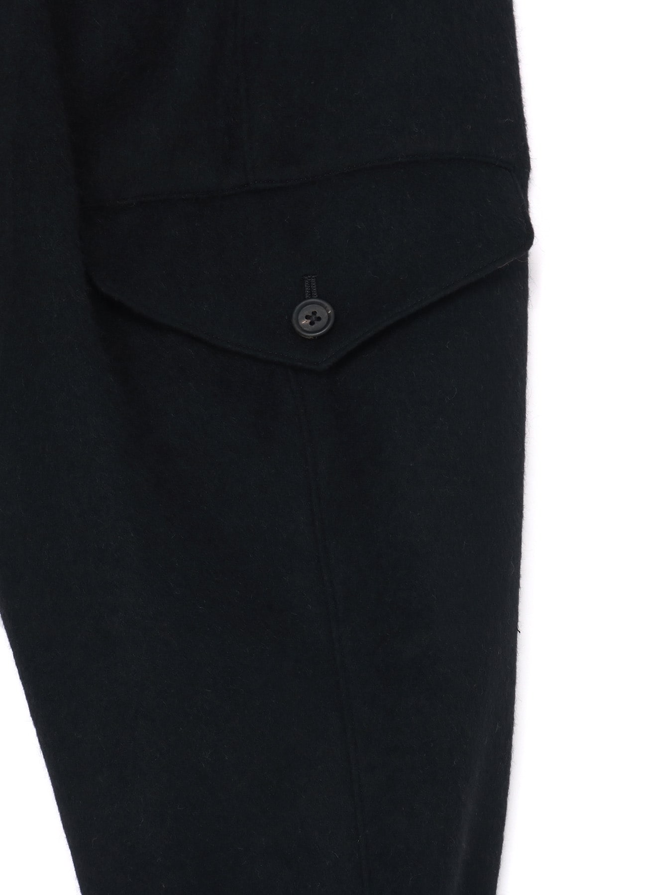 Wool Beaver Hem Belt Military Pants (M Black): S'YTE | THE SHOP