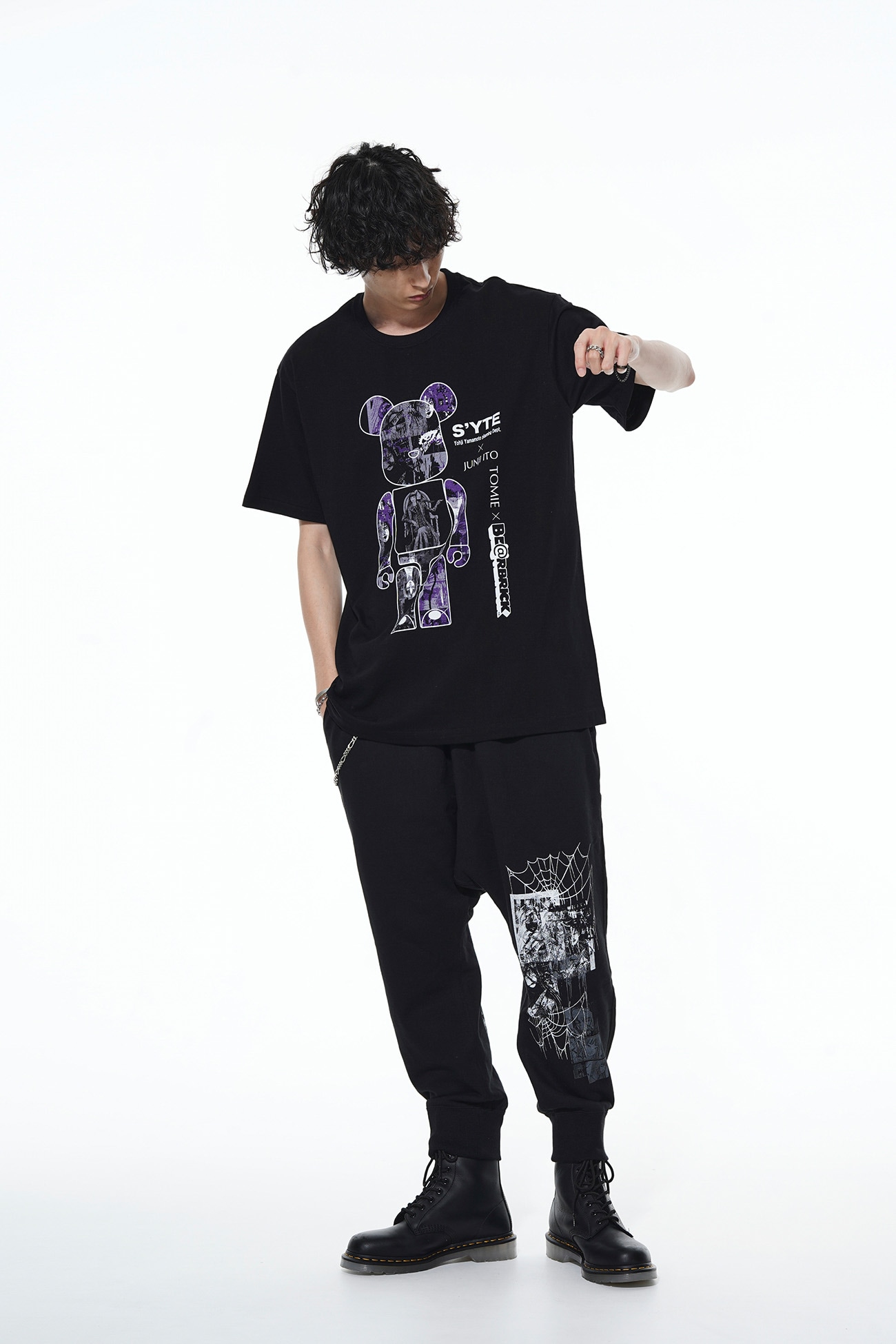 Lol Customer parts 9/1 12:00 release] BE@RBRICK × Junji ITO "Tomie" Masterpiece Collection  Cover T-shirt (L Black): S'YTE | THE SHOP YOHJI YAMAMOTO