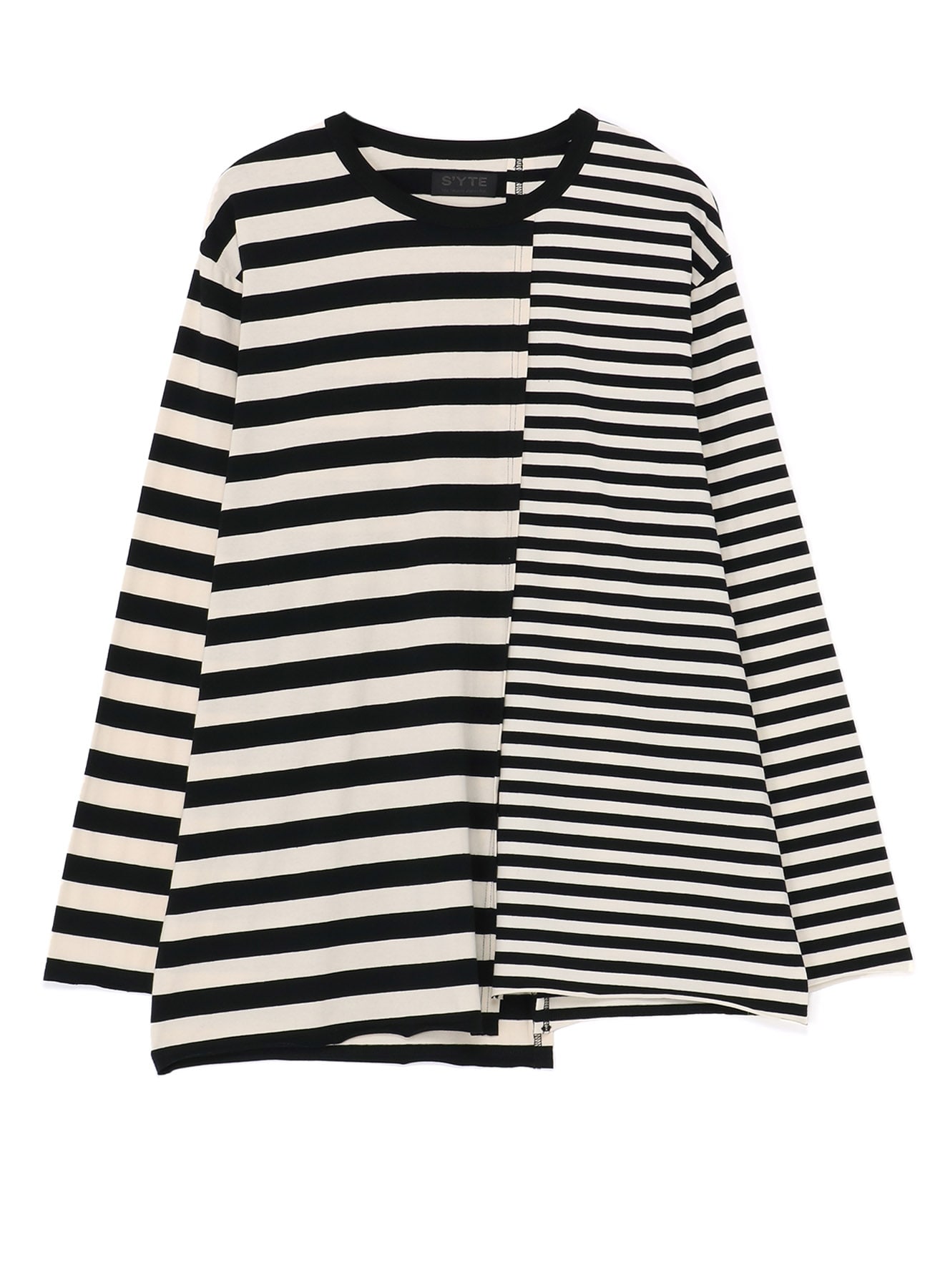 Thin Stripe + Thick Stripe Shifting Long Sleeve T-Shirt