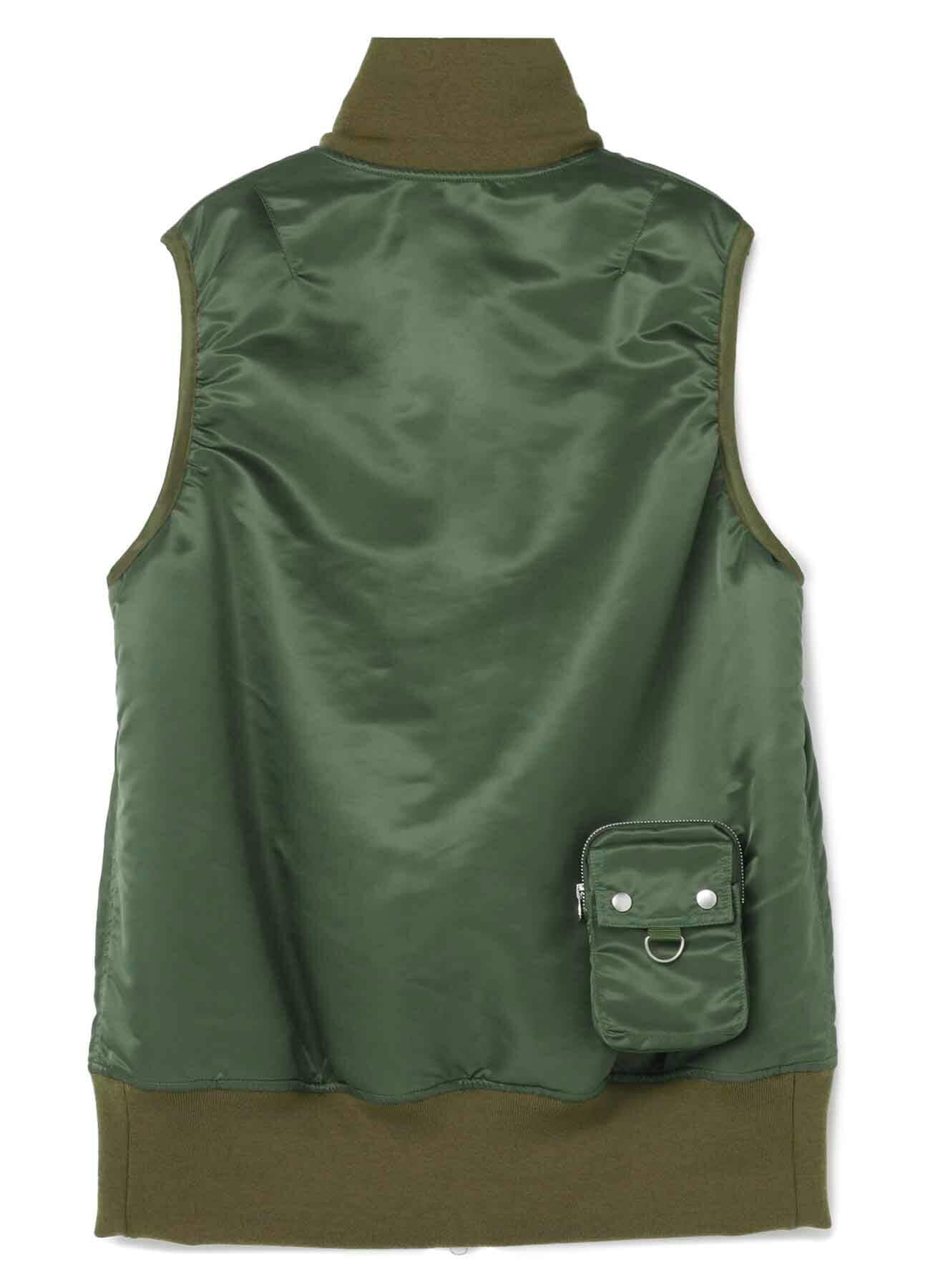 WATER REPELLENT NYLON TWILL POUCH BIG LONG VEST