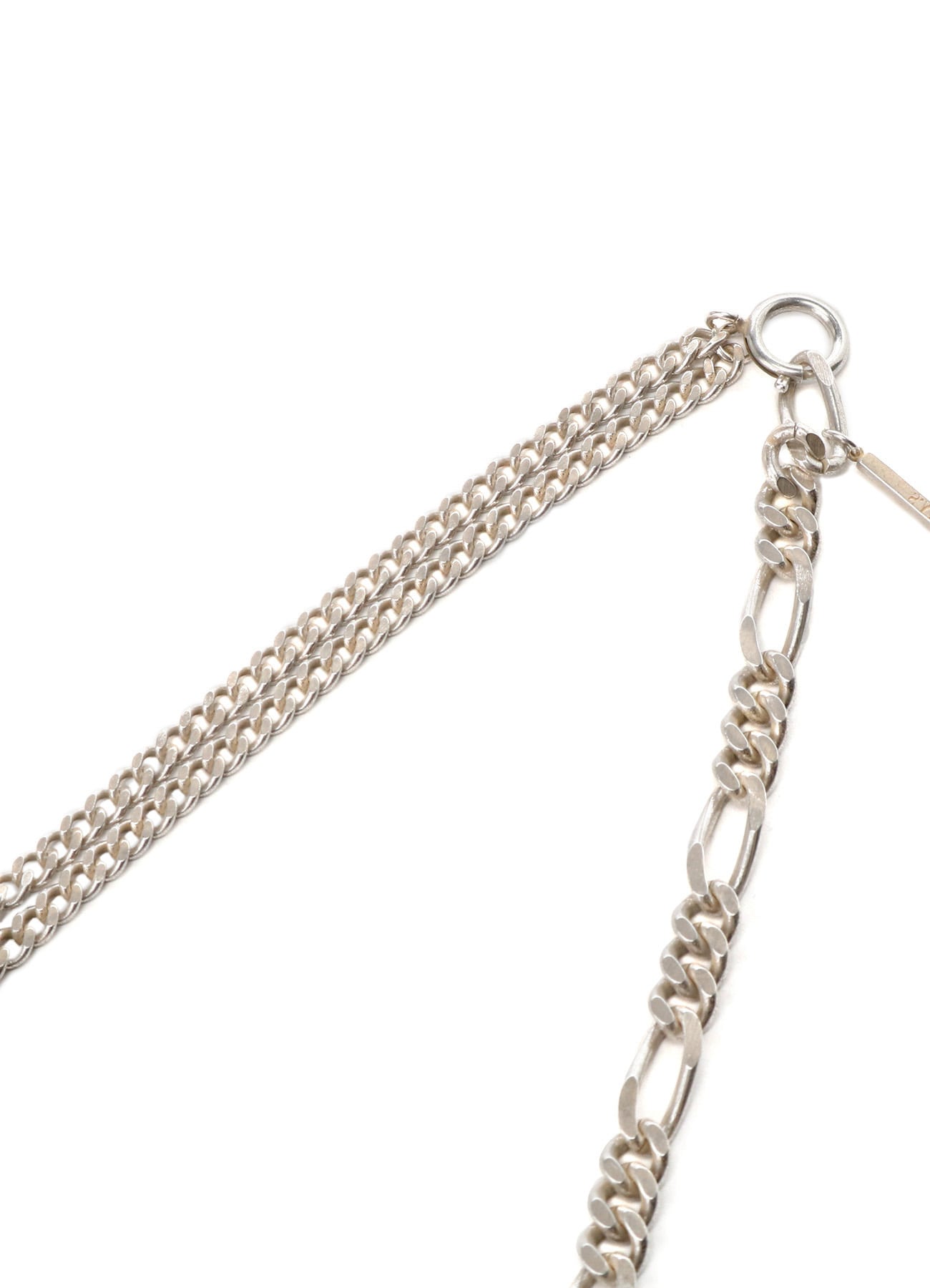 SPIKE FIGARO CURVE CHAIN NECKLACE