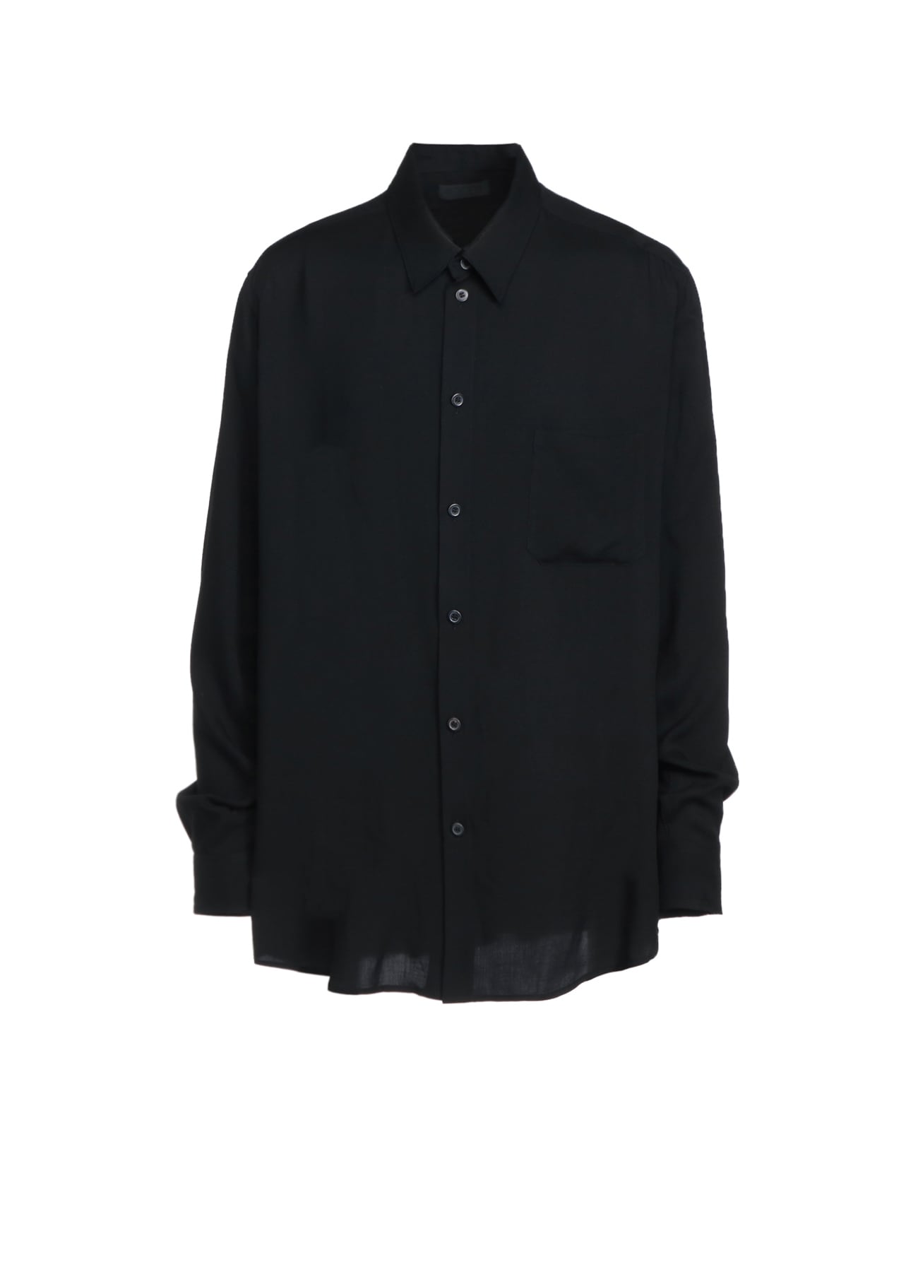 RAYON WASHER TWILL LOOSE FIT REGULAR COLLAR SHIRT