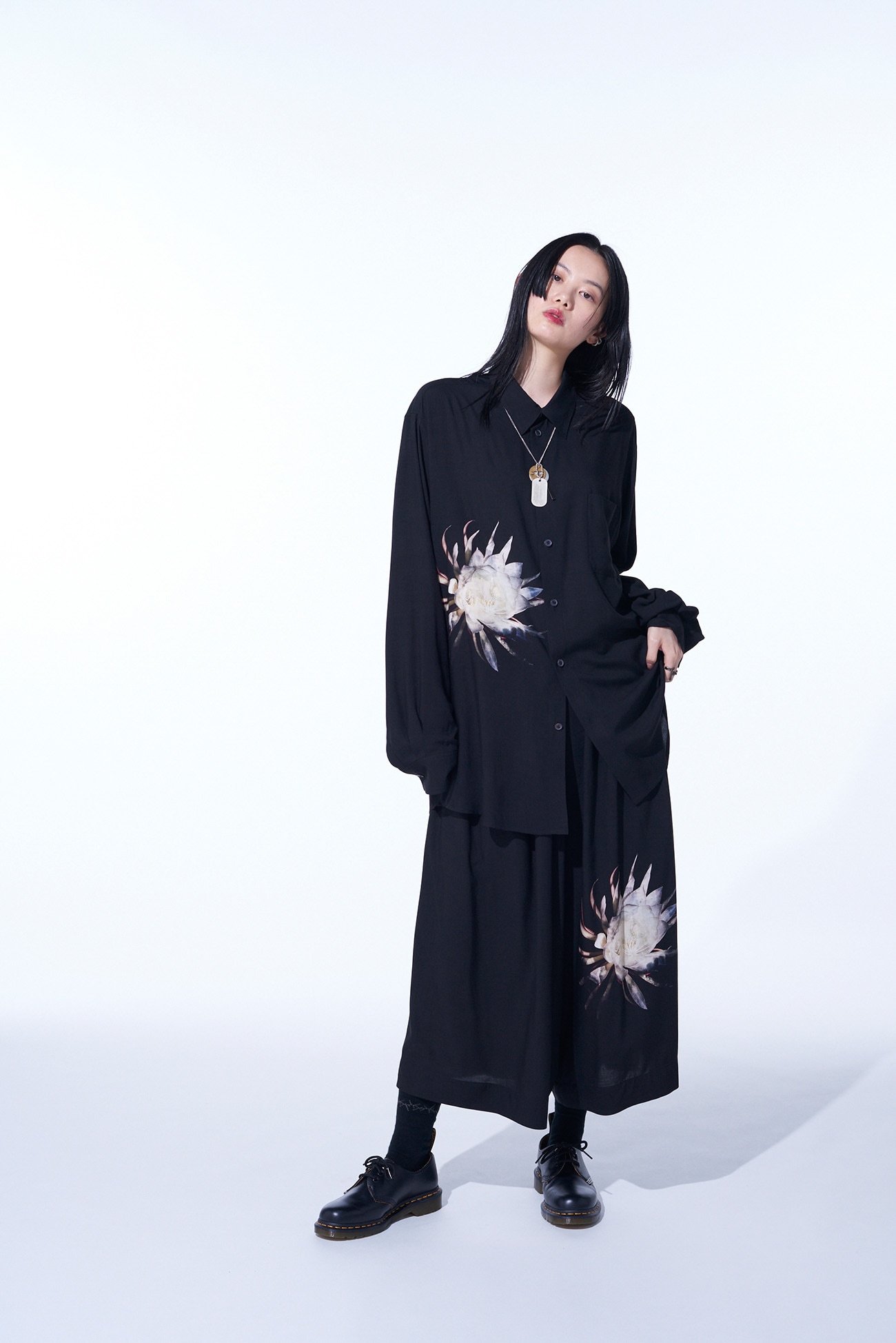 RAYON LOAN “QUEEN OF THE NIGHT“ PRINTED CULOTTE PANTS