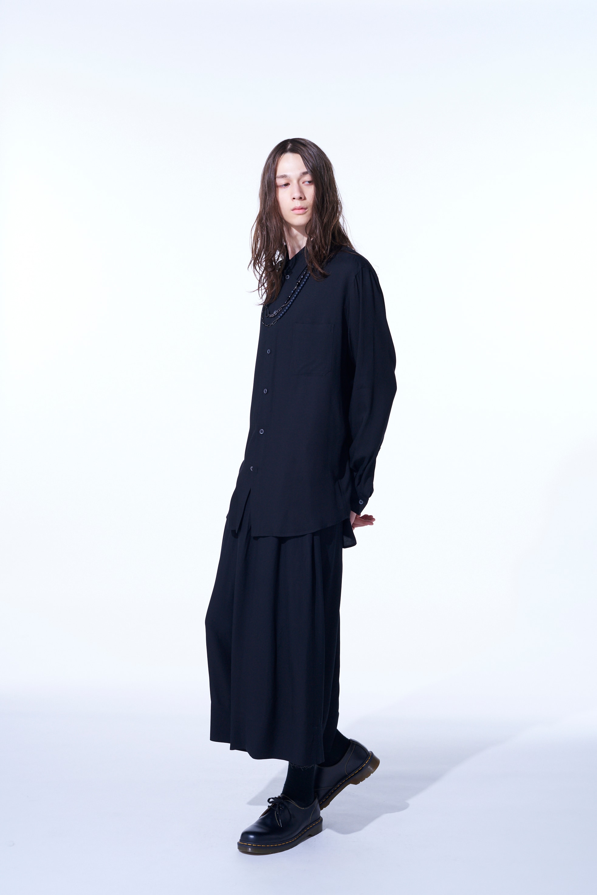 RAYON WASHER TWILL CARGO CULOTTE PANTS