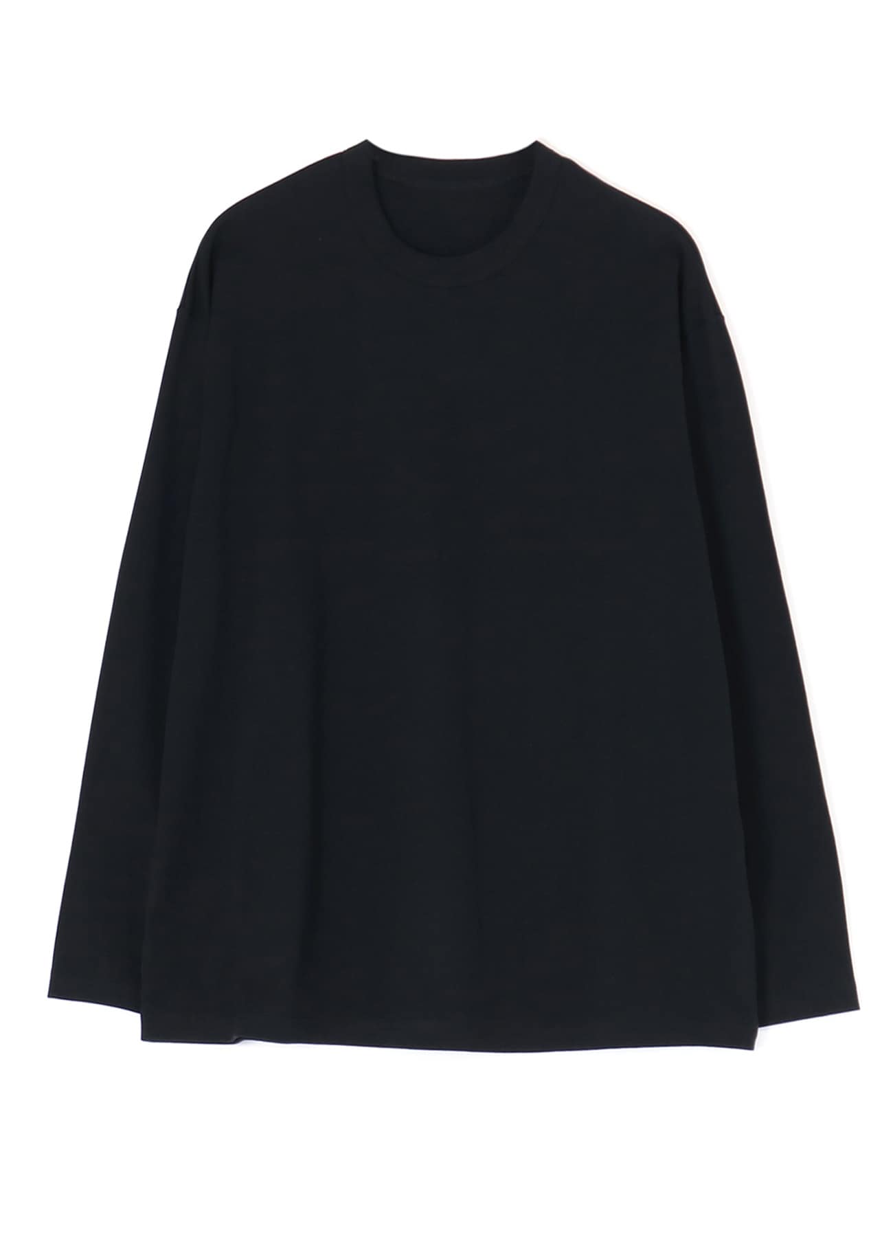 40/2 COTTON JERSEY LONG SLEEVE T-SHIRT (L)(L Black): Y's for