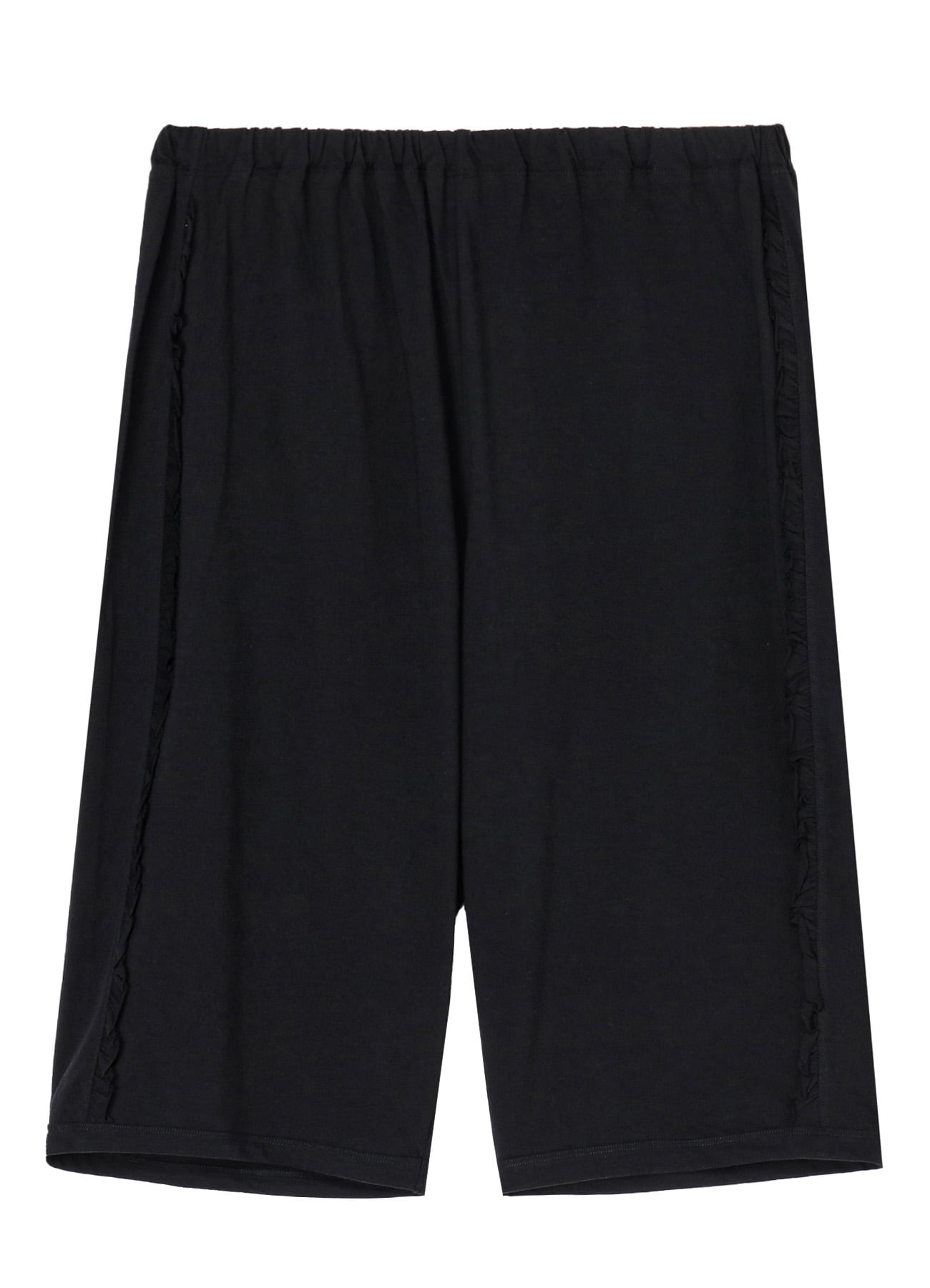 COTTON JERSEY FRILL KNEE-LENGTH PANTS