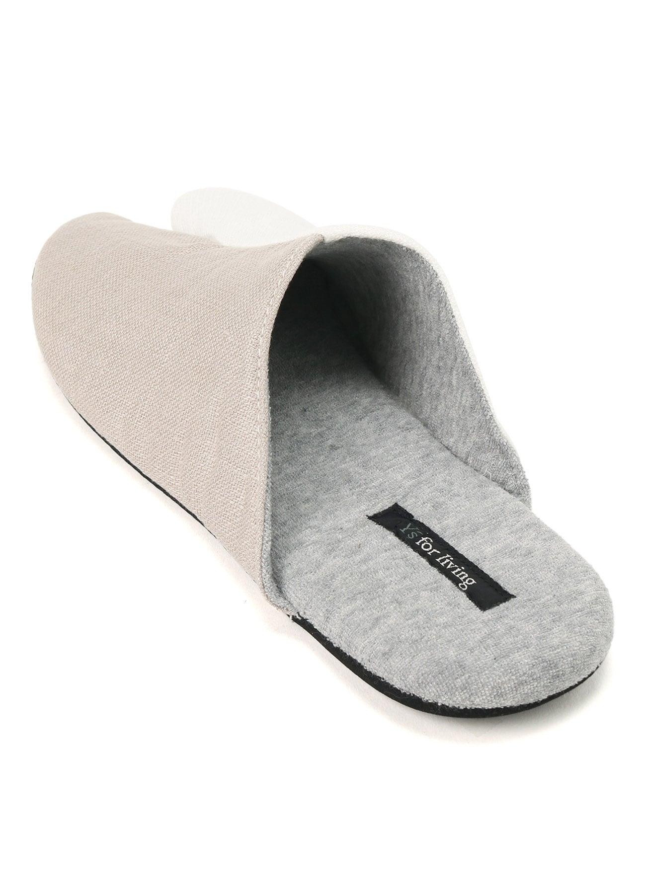 FRENCH LINEN DOBBY CLOTH TABI SLIPPERS (M)