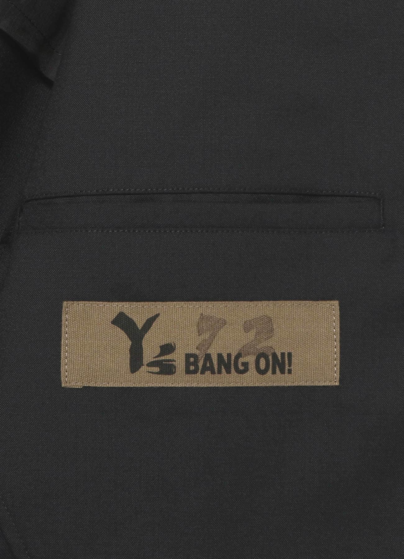 Y's BANG ON!No.72 Back zipper-Jacket Wool tropical