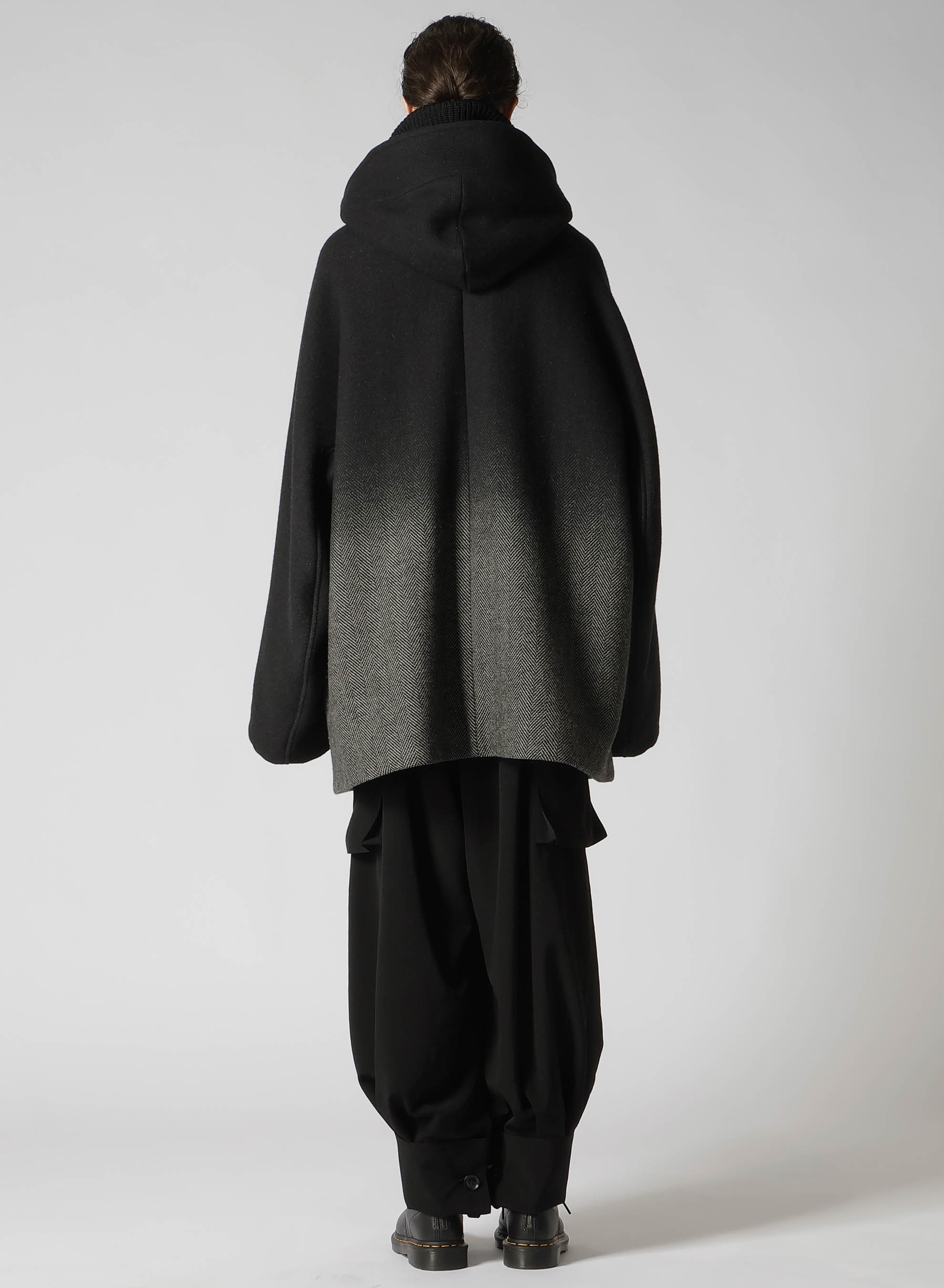 【9/20 12:00(JST) Release】WOOL HERRINGBONE GRADATION SHORT COAT