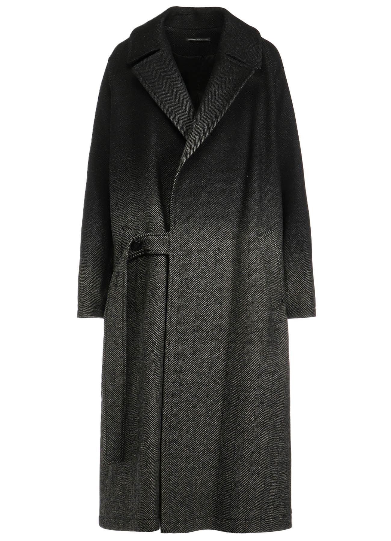 【9/20 12:00(JST) Release】WOOL HERRINGBONE GRADATION LONG COAT