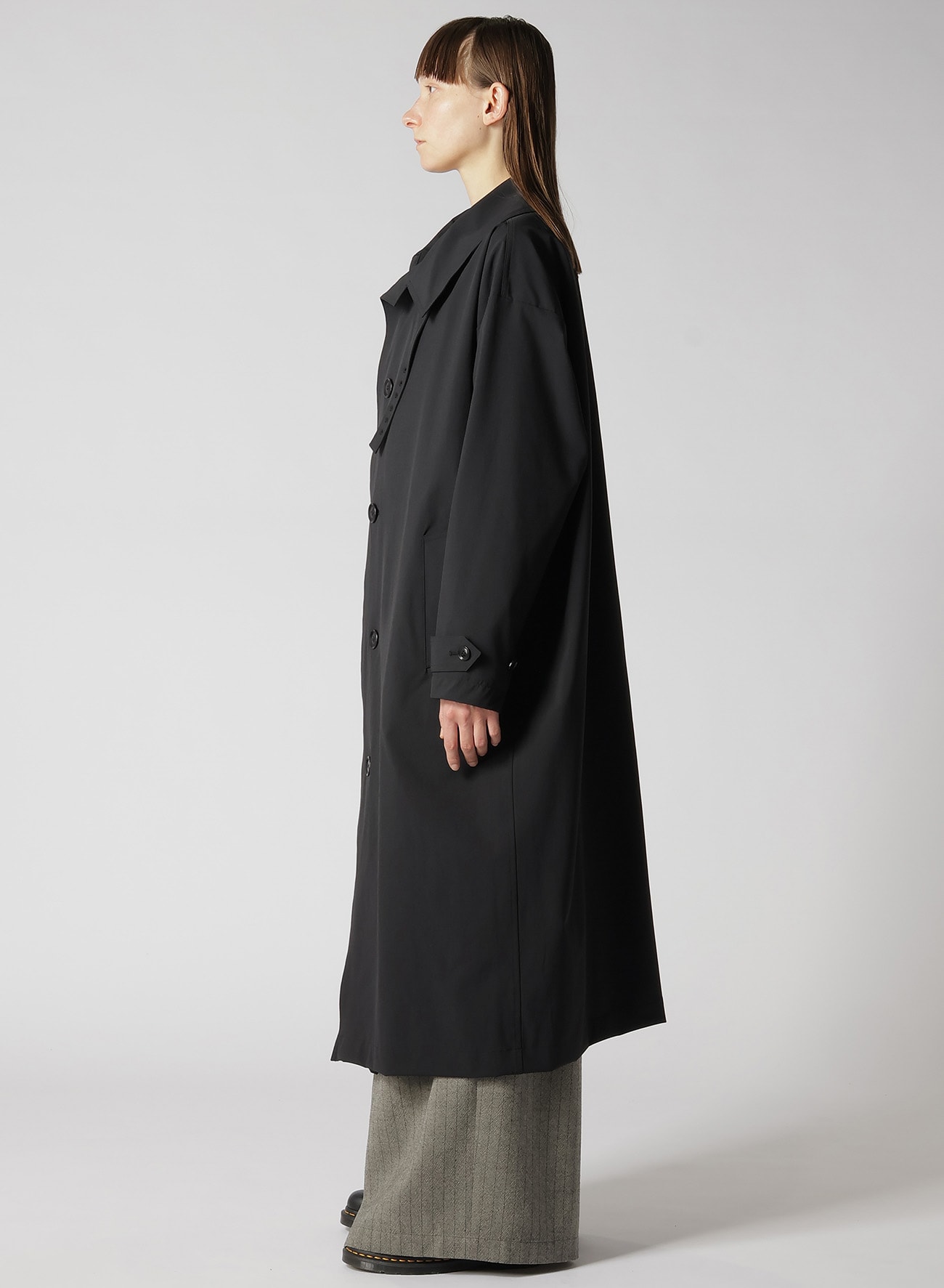 MATTE NYLON WEATHER BIG COAT