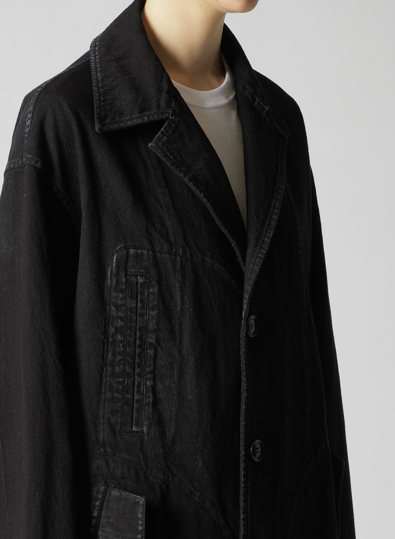 10OZ DENIM FLAP POCKET WORK COAT