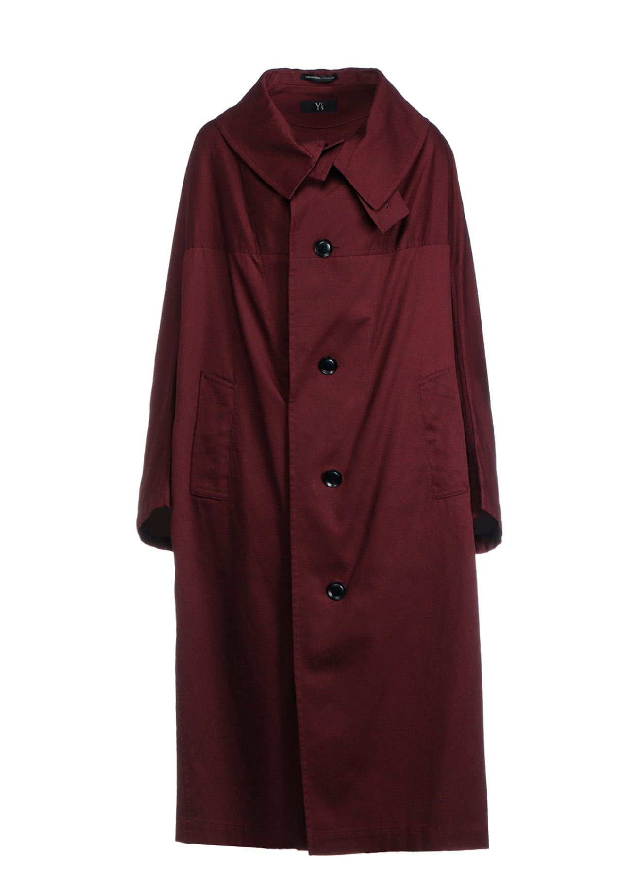 【8/9 12:00(JST) Release】[Y's BORN PRODUCT] COTTON TWILL LONG CAPE COAT