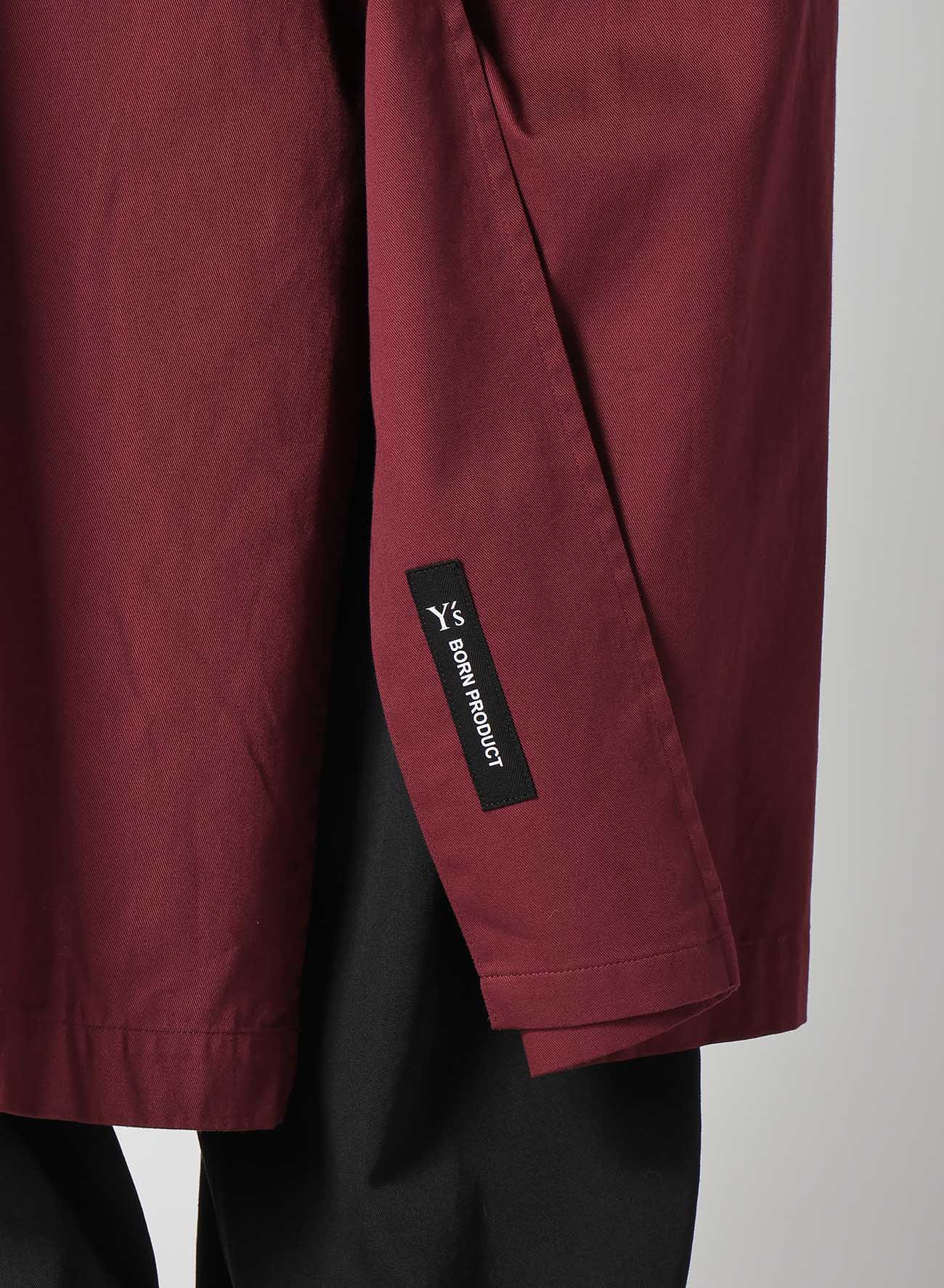 【8/9 12:00(JST) Release】[Y's BORN PRODUCT] COTTON TWILL LONG CAPE COAT