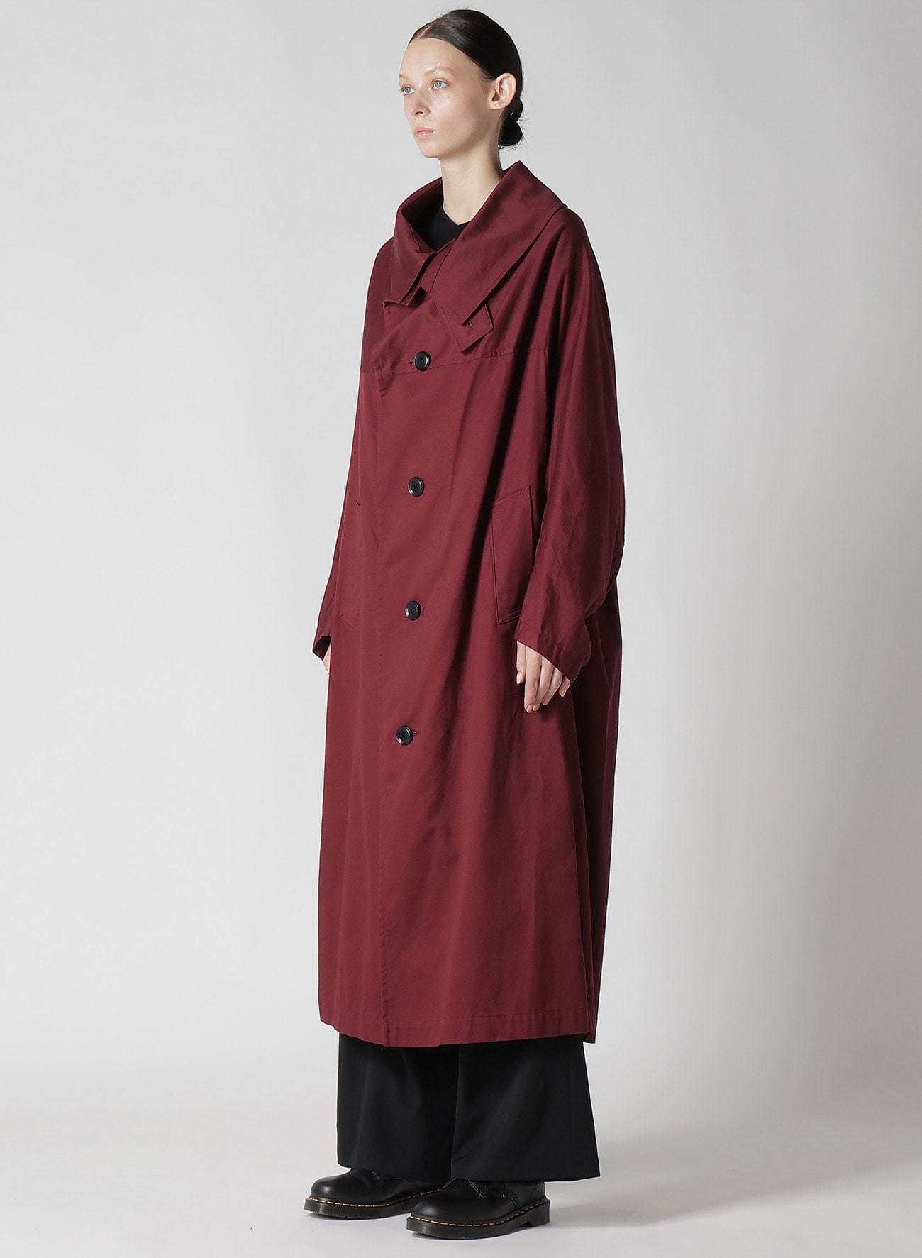 【8/9 12:00(JST) Release】[Y's BORN PRODUCT] COTTON TWILL LONG CAPE COAT