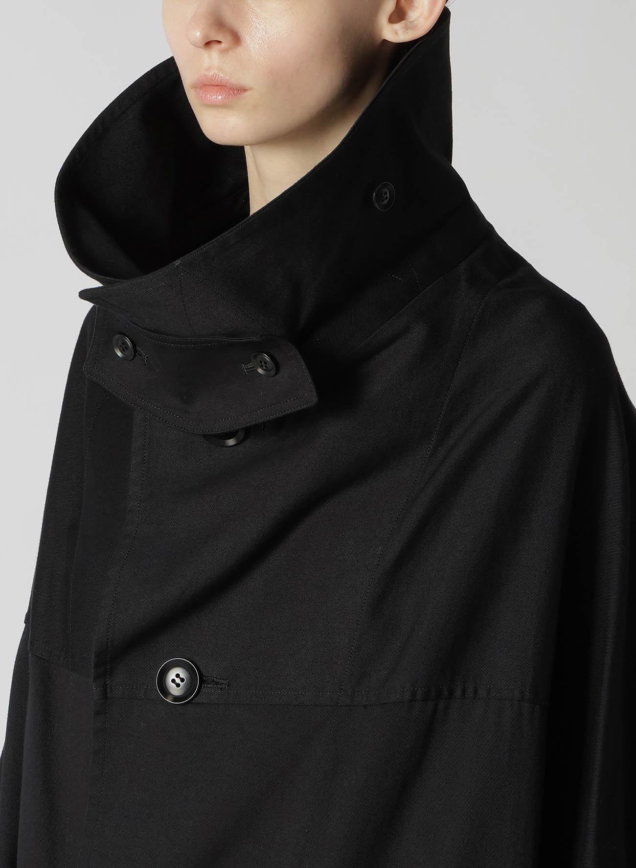 【8/9 12:00(JST) Release】[Y's BORN PRODUCT] COTTON TWILL LONG CAPE COAT