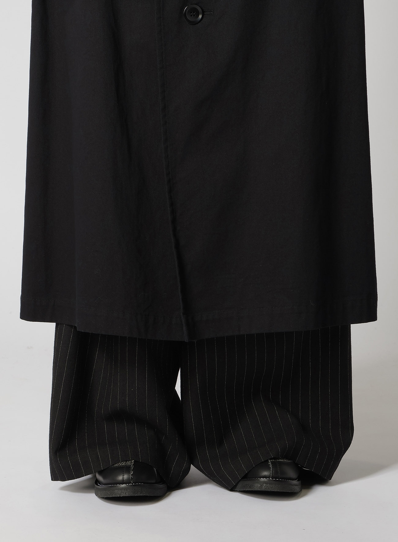 [Y's BORN PRODUCT] COTTON TWILL LONG CAPE COAT