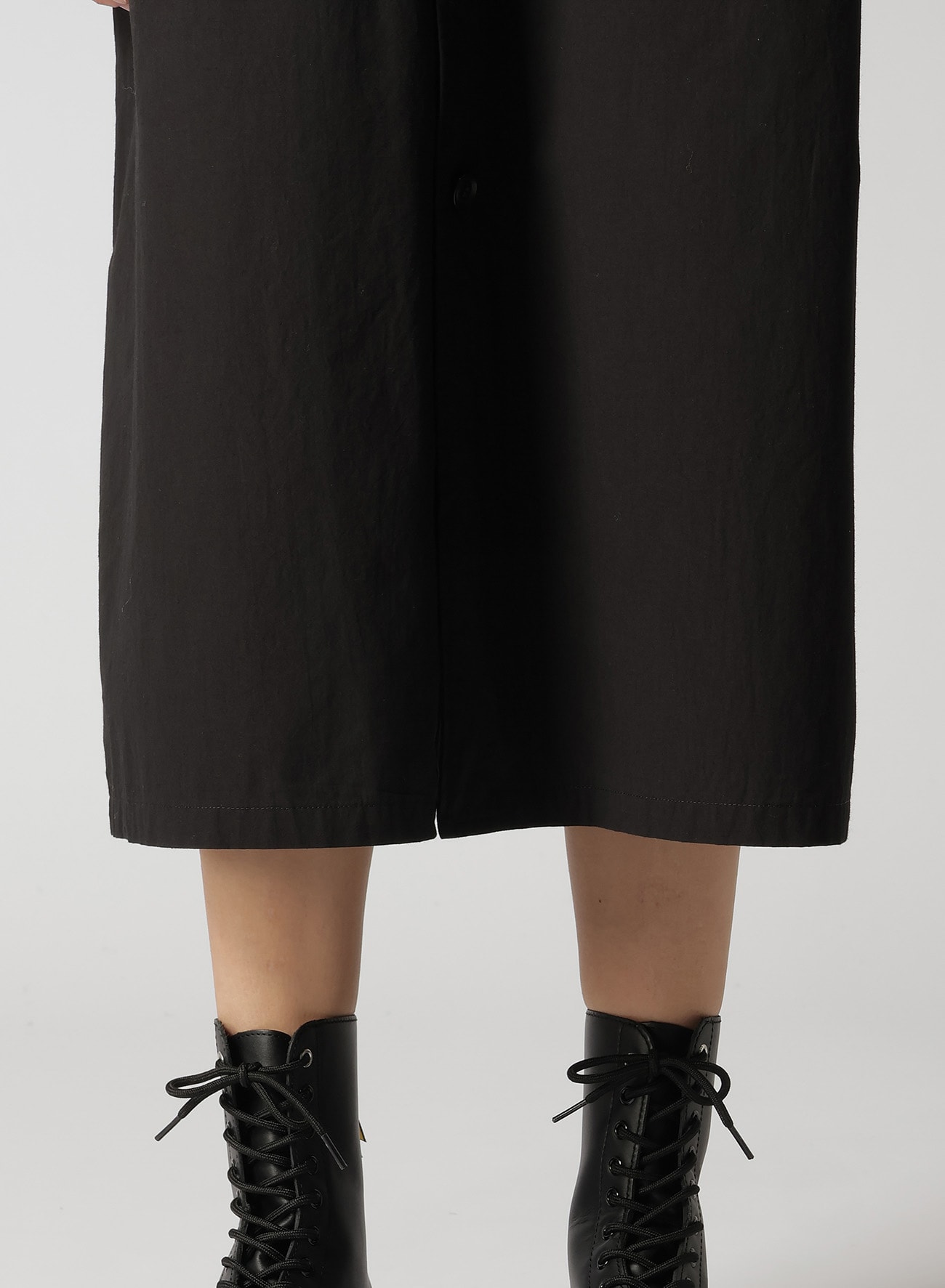 COTTON CHAMBRAY SHIRT DRESS WITH POCKET