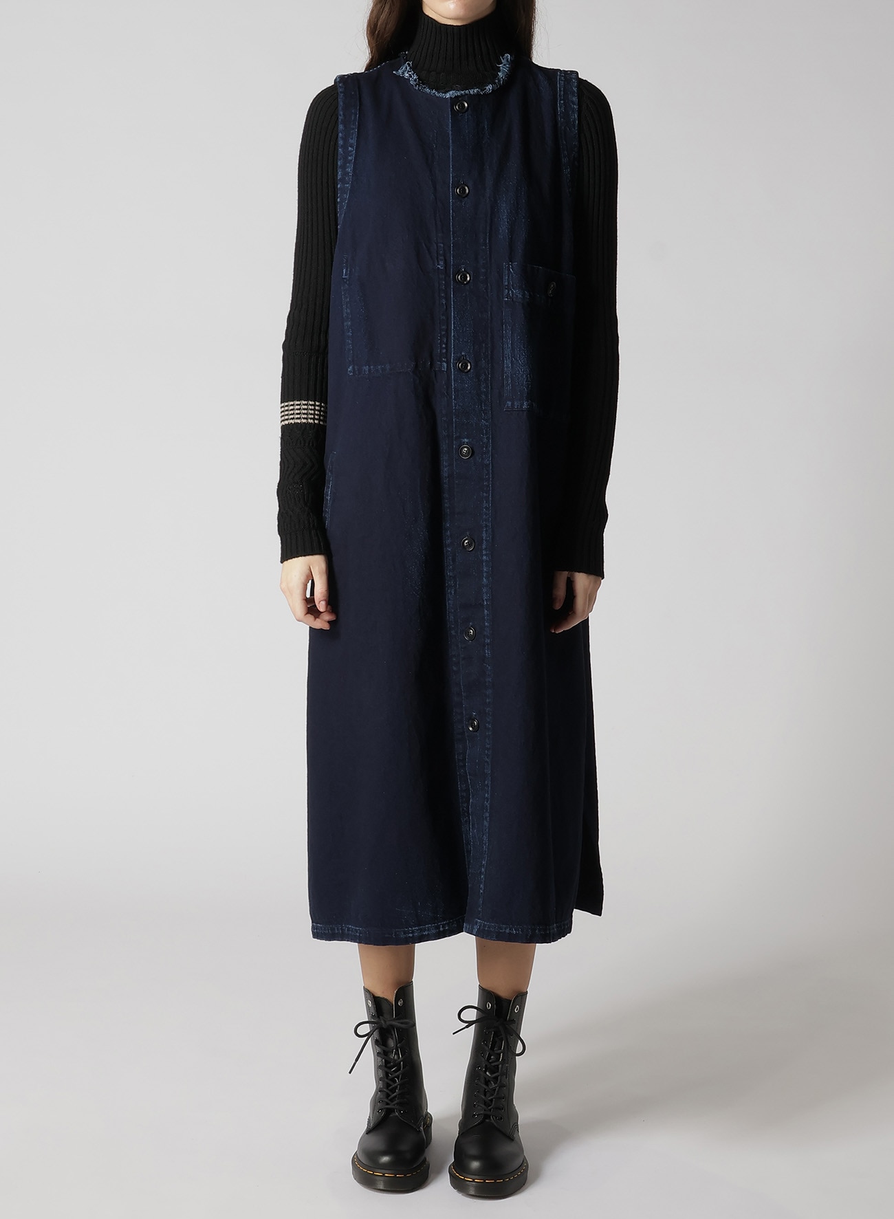 10OZ DENIM LONG DRESS