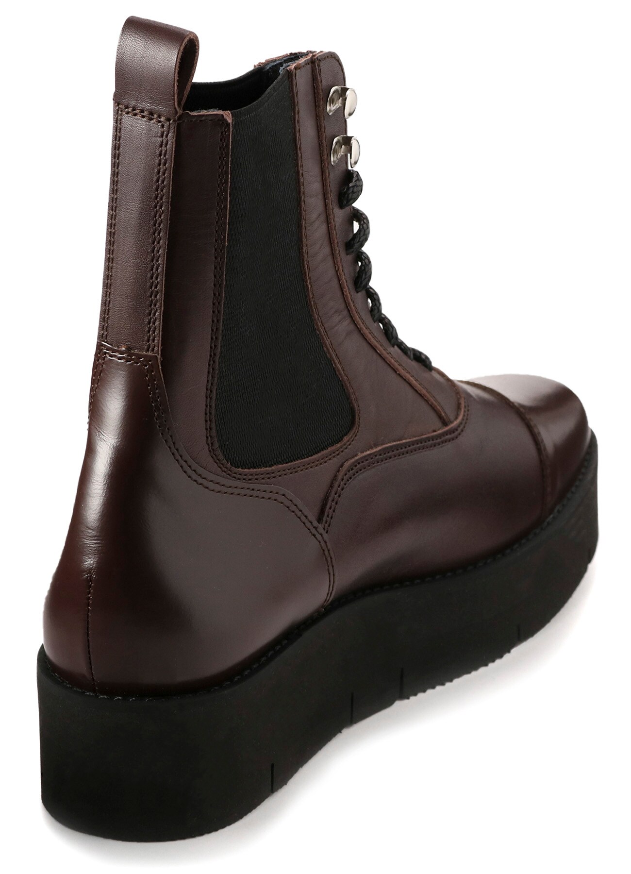 SMOOTH LEATHER THICK SOLE SIDE GORE BOOTS