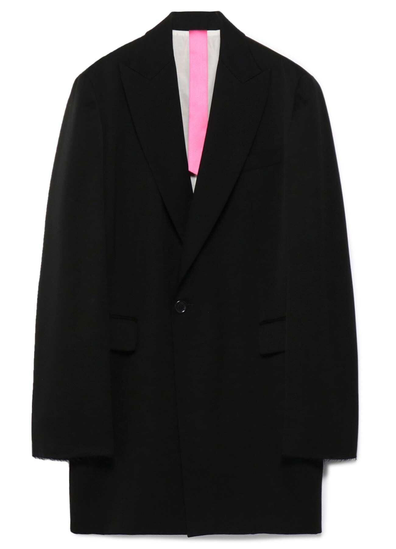 Y'sPINK TUXEDO CLOTH TAILORED JACKET
