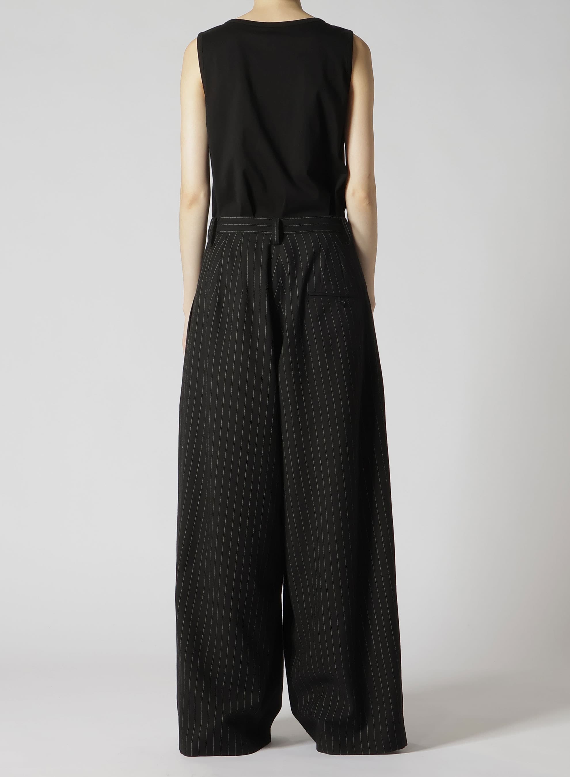 【9/20 12:00(JST) Release】WOOL STRIPE DOUBLE TUCK WIDE PANTS