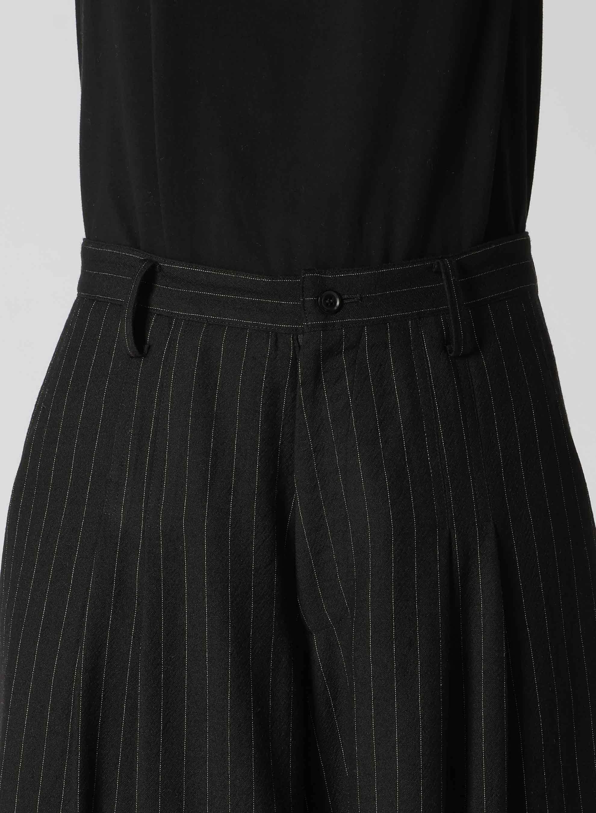 【9/20 12:00(JST) Release】WOOL STRIPE DOUBLE TUCK WIDE PANTS