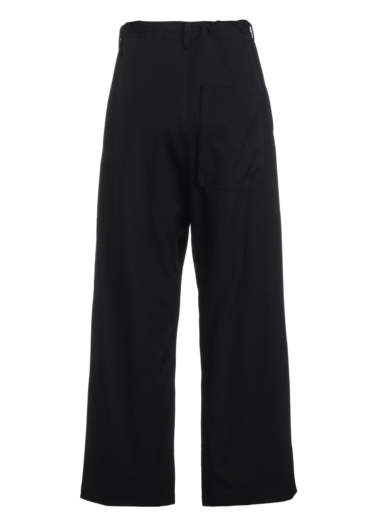 WOOL GABARDINE LONG STRAIGHT PANTS