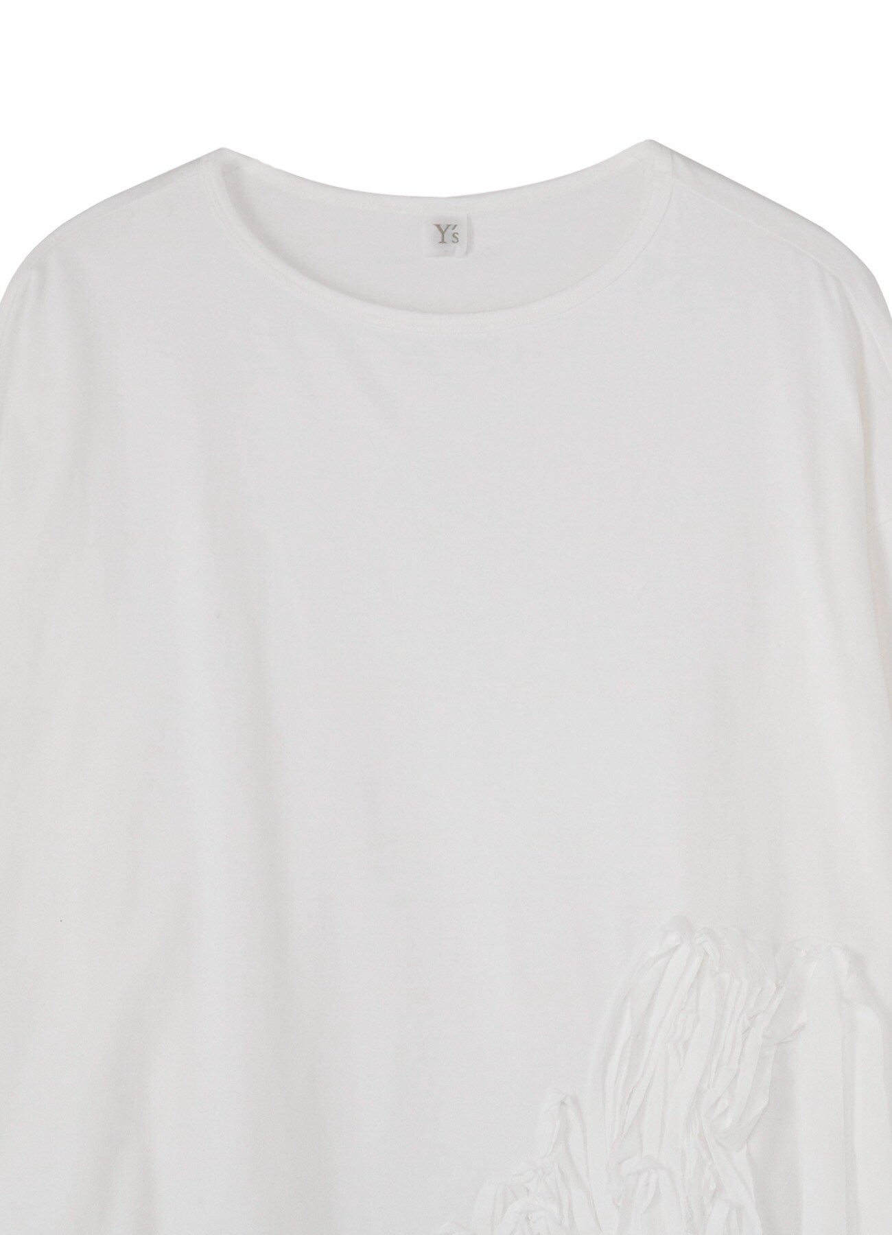 CORD EMBROIDERY BOAT NECK BIG T-SHIRT