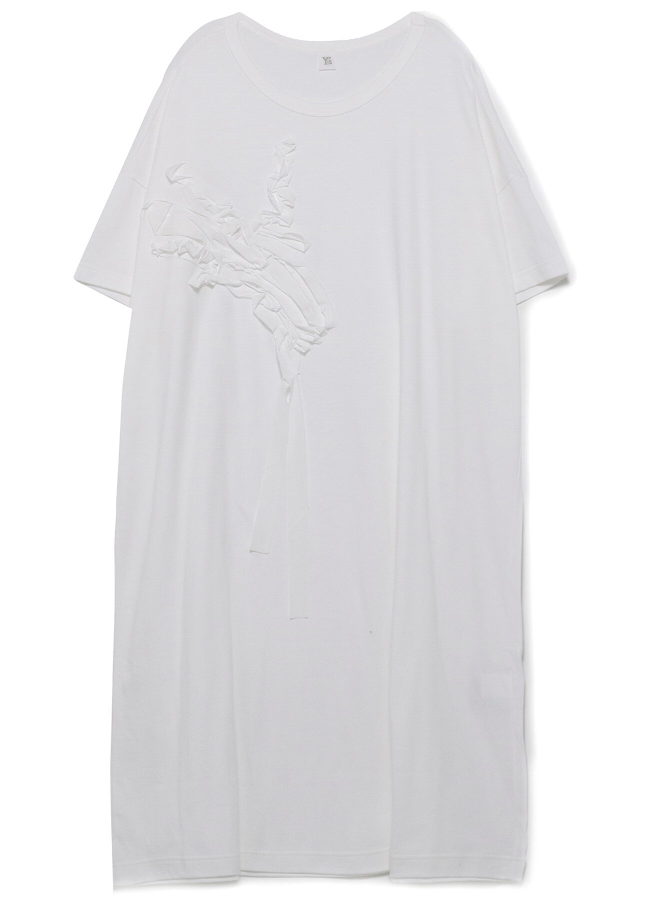 CORD EMBROIDERY SHORT SLEEVE DRESS