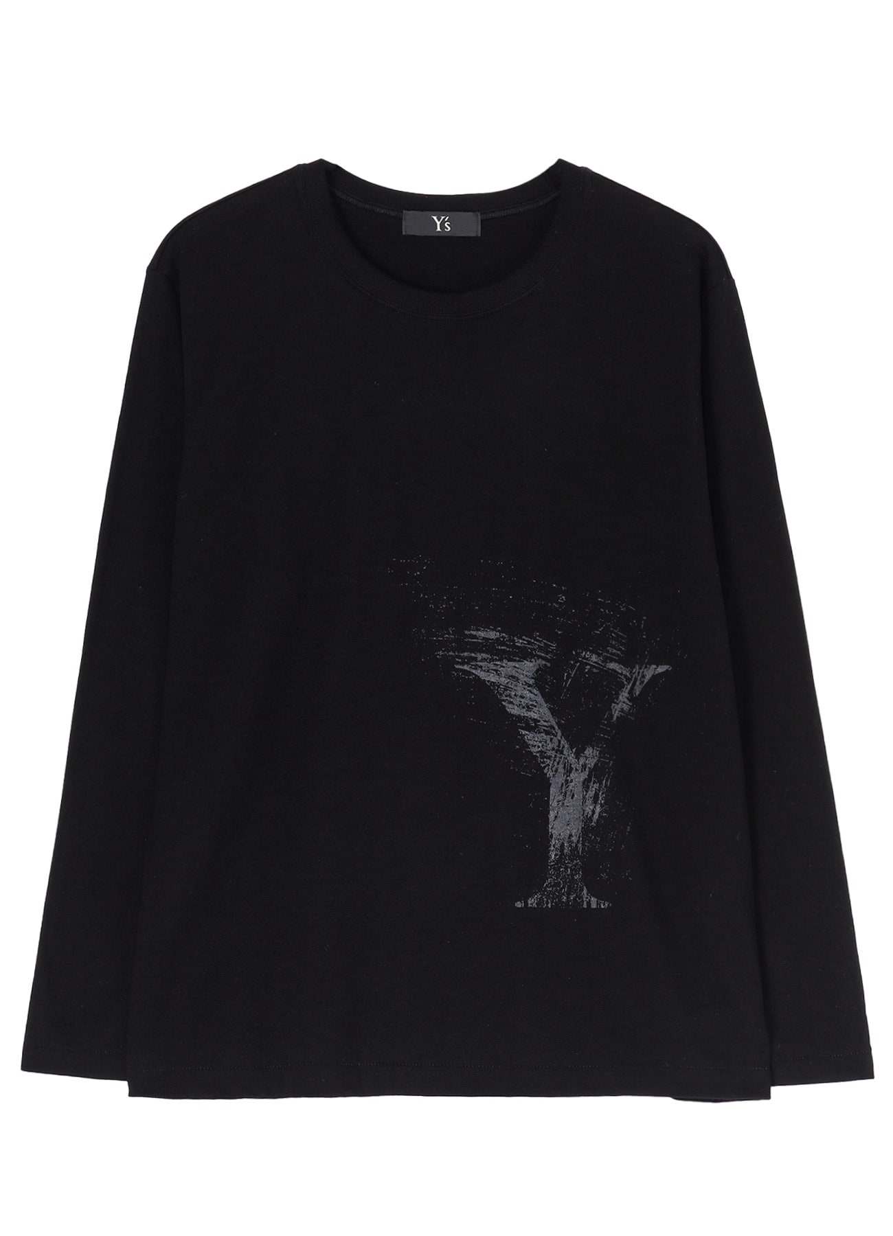 COTTON JERSEY LONG SLEEVE Y'S LOGO T