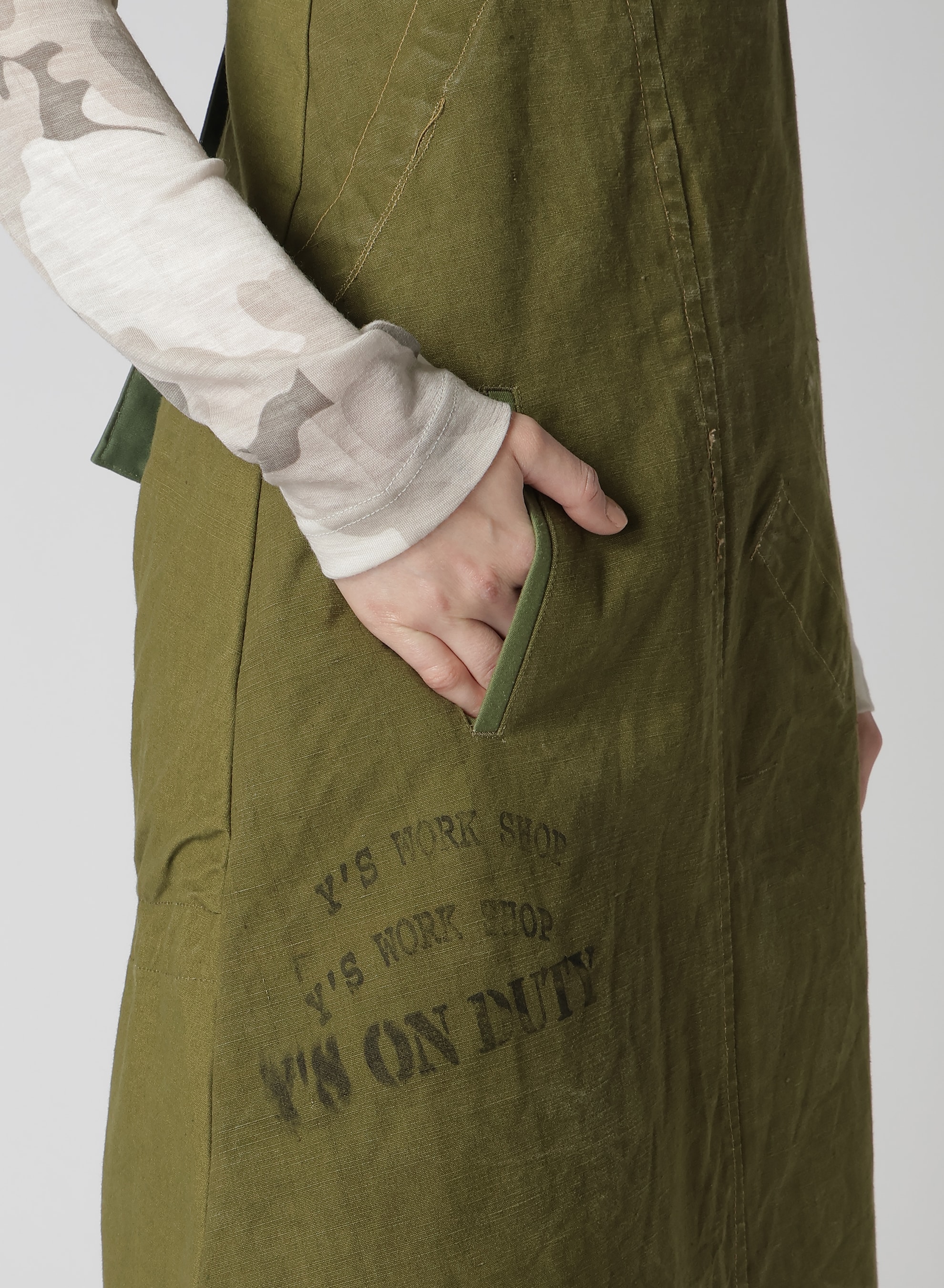 MILITARY TENT CLOTH SUSPENDERS SKIRT