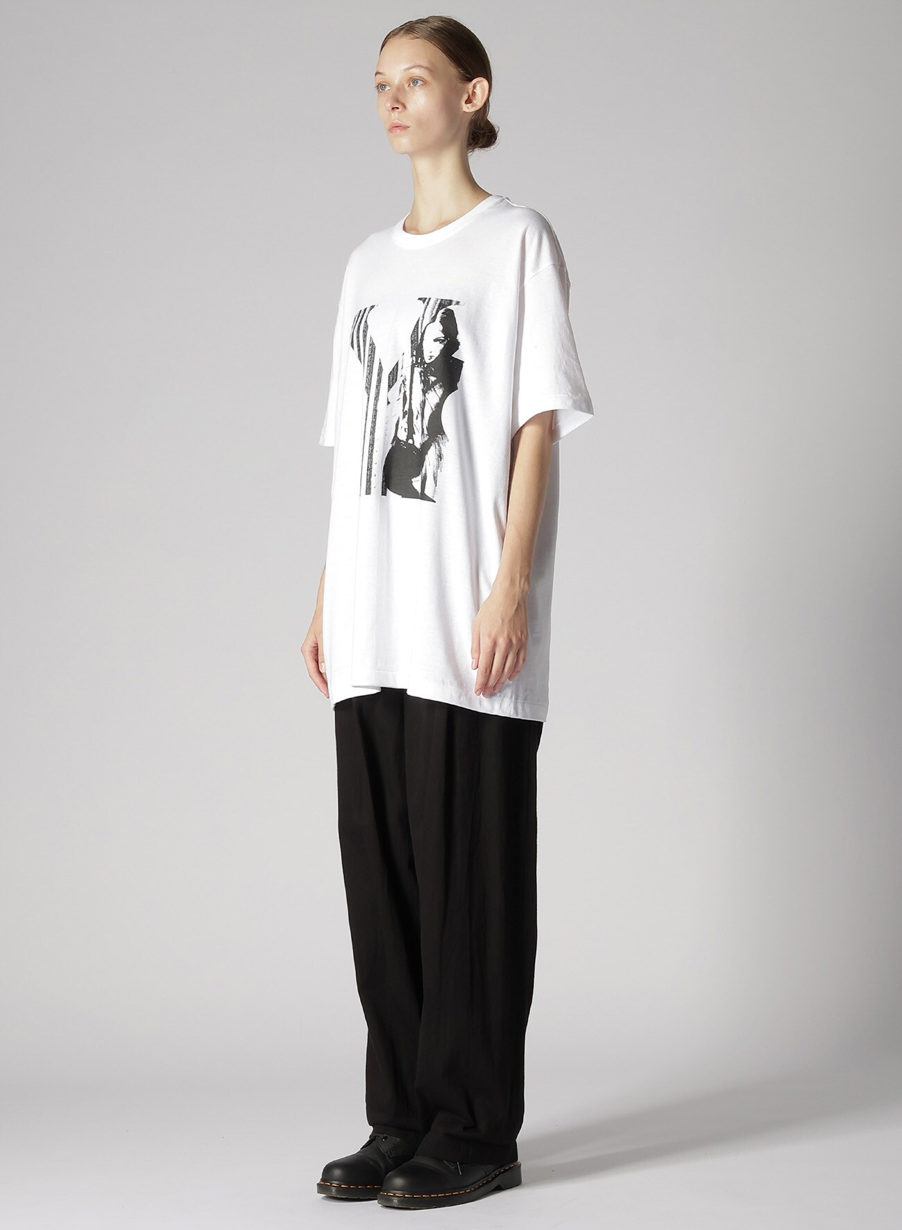[Y's x MAX VADUKUL]PICTURE PIGMENT SHORT SLEEVE T-SHIRTS